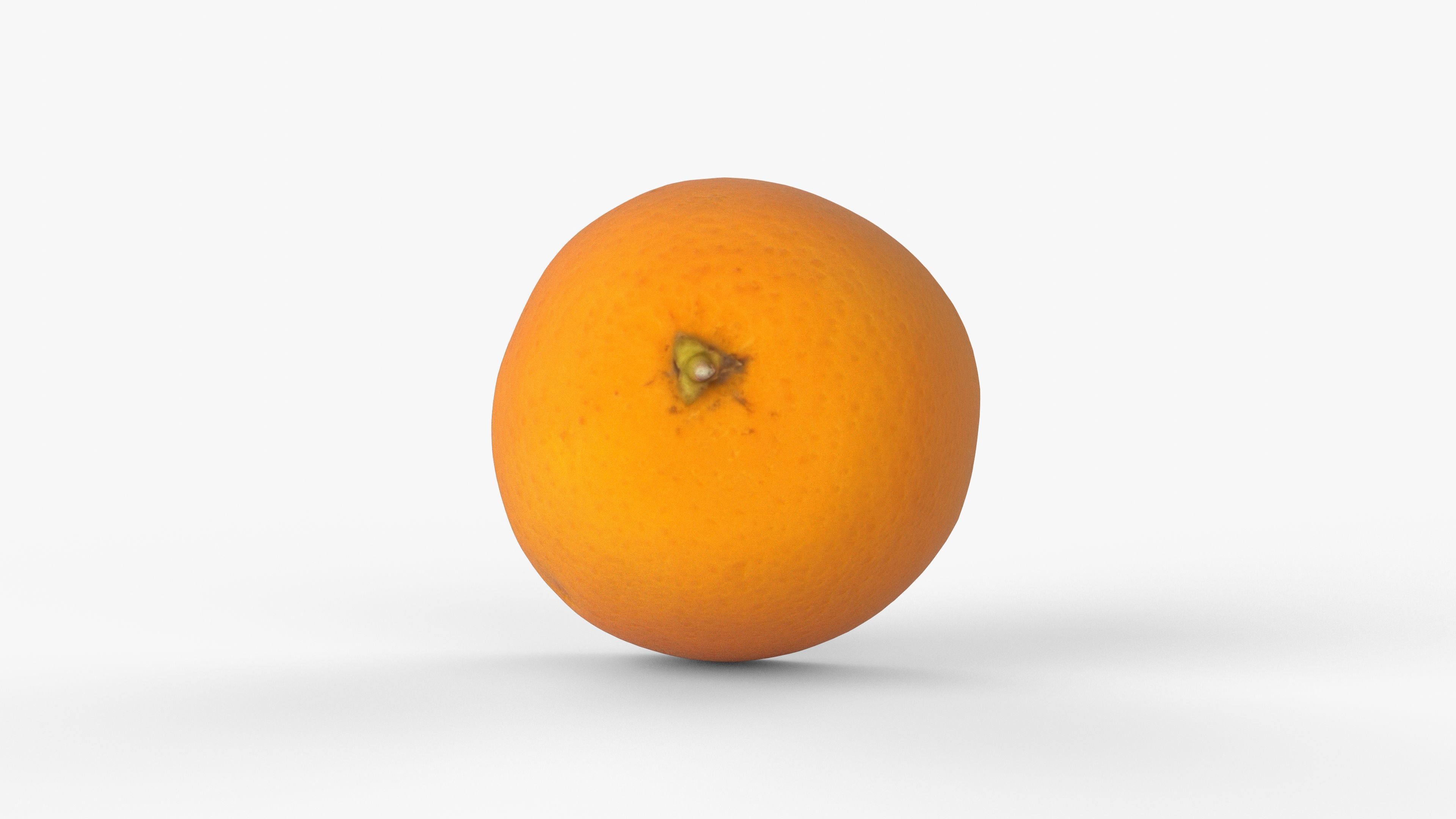 Photorealistic 3D scan of half an orange Low-poly 3D model_2