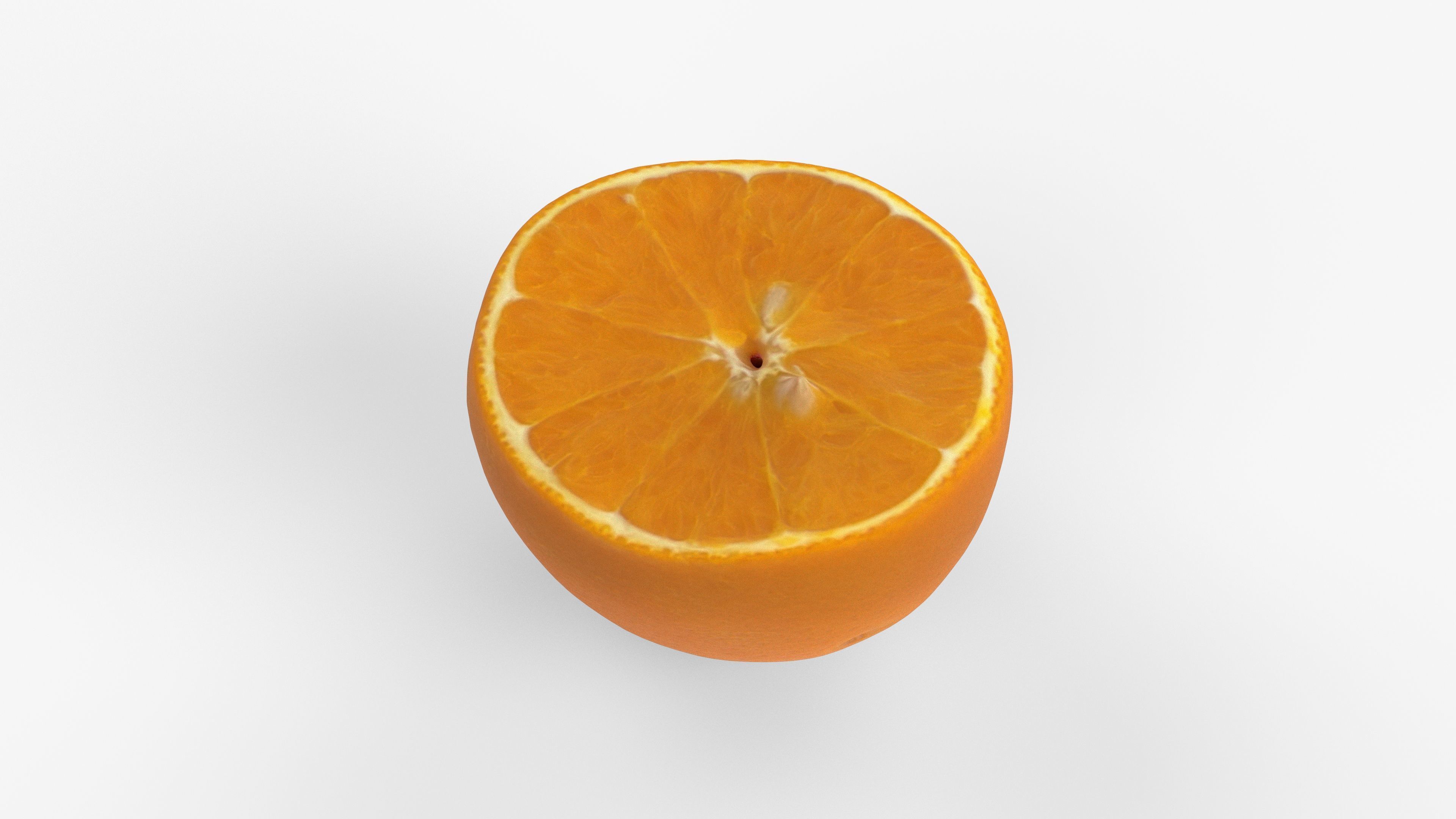 Photorealistic 3D scan of half an orange Low-poly 3D model_12