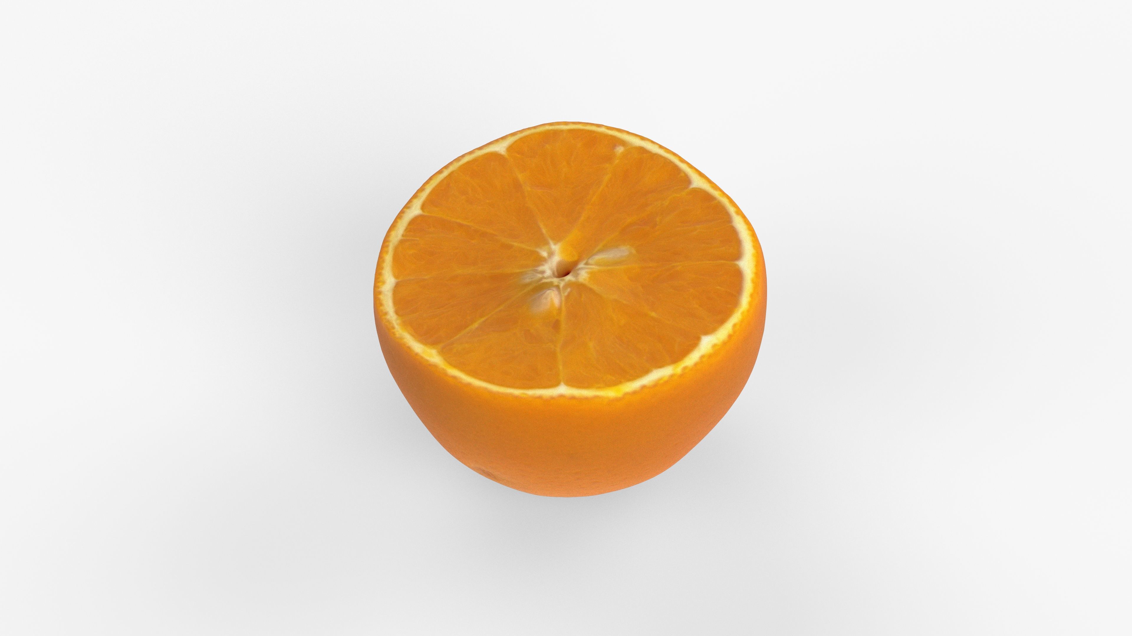 Photorealistic 3D scan of half an orange Low-poly 3D model_5