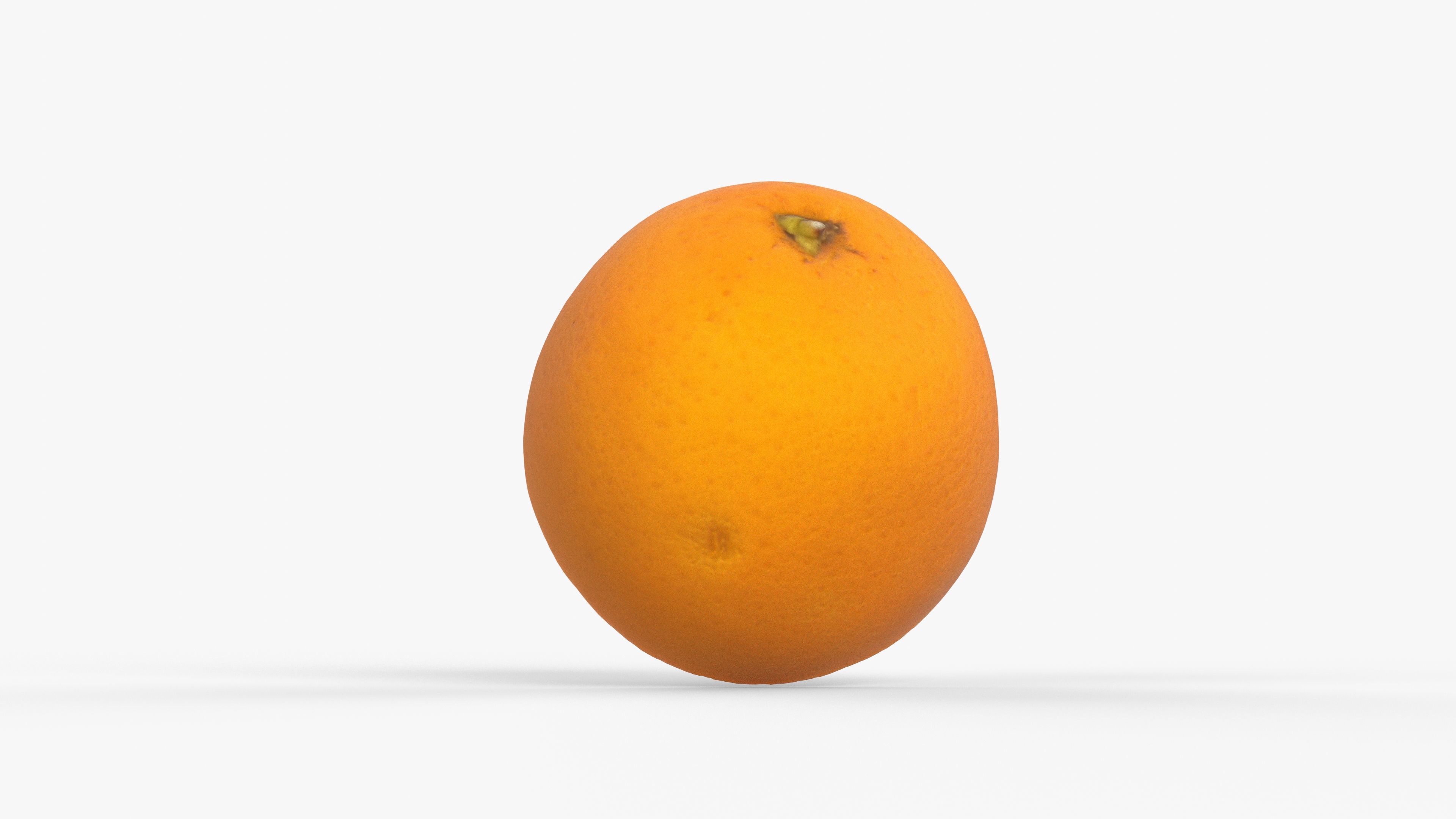 Photorealistic 3D scan of half an orange Low-poly 3D model_7