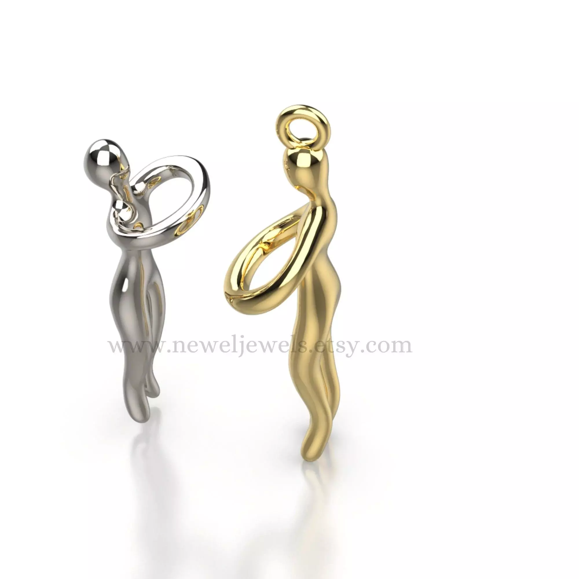 Hug Pendant 3D print model