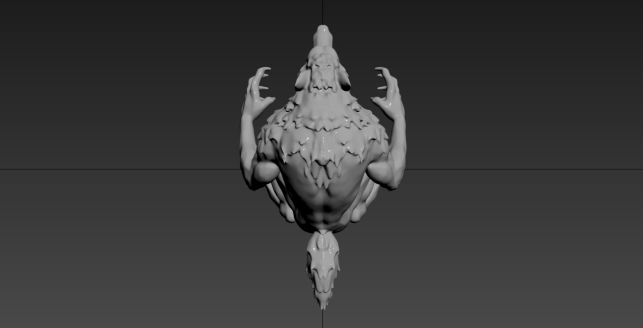 Werewolf Statue-2 3D print model_9