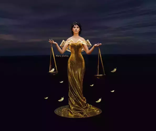 egyptian design dress  FBX  