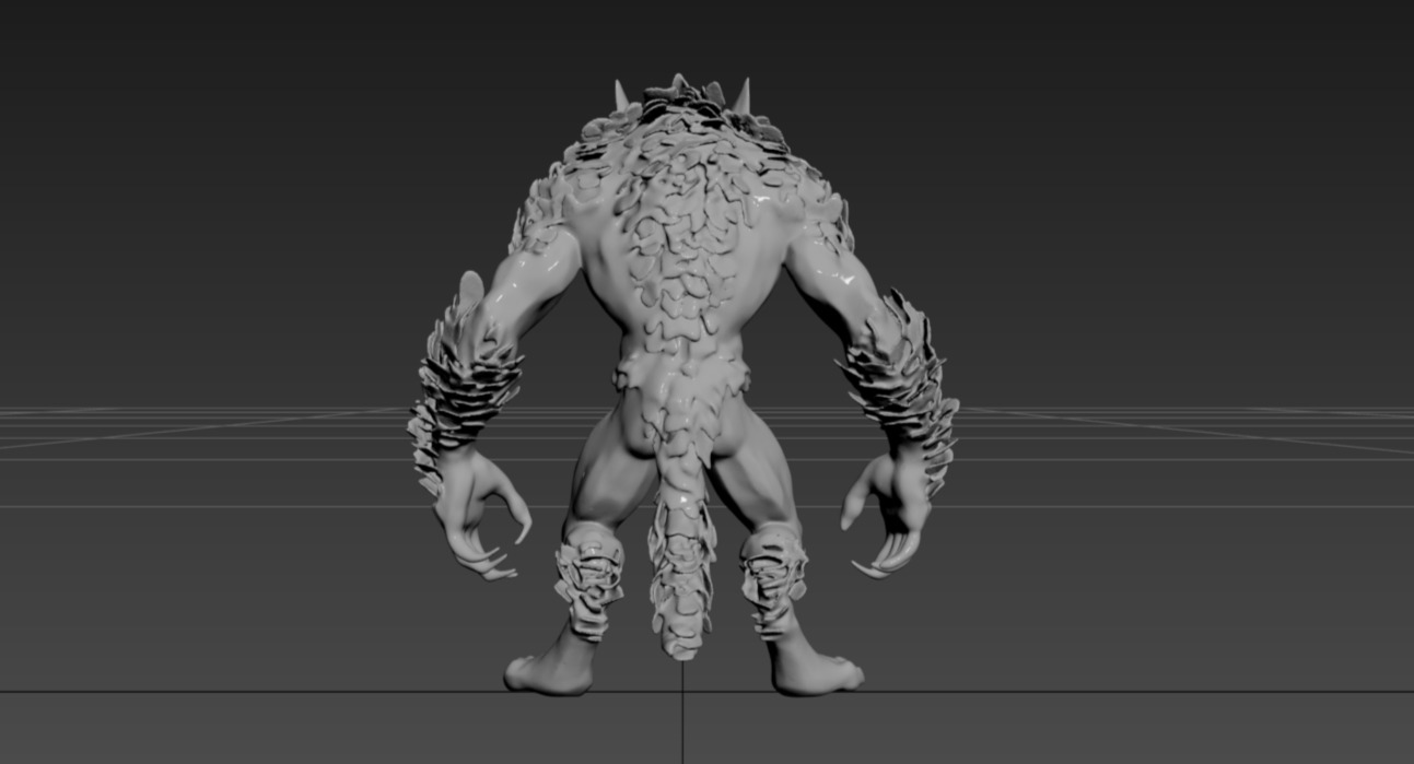 Werewolf Statue-3 3D print model_8