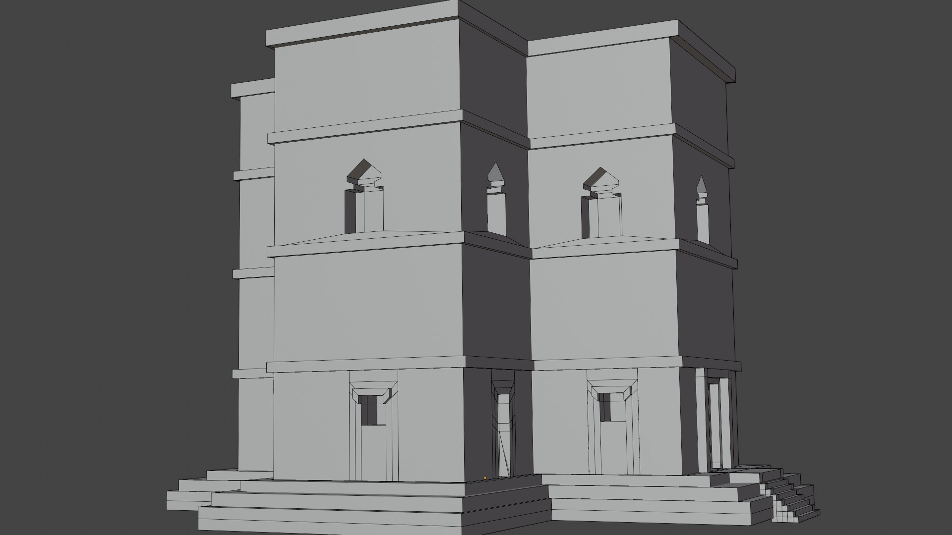 Lalibela 3D Model Low Poly  Low-poly 3D model_6