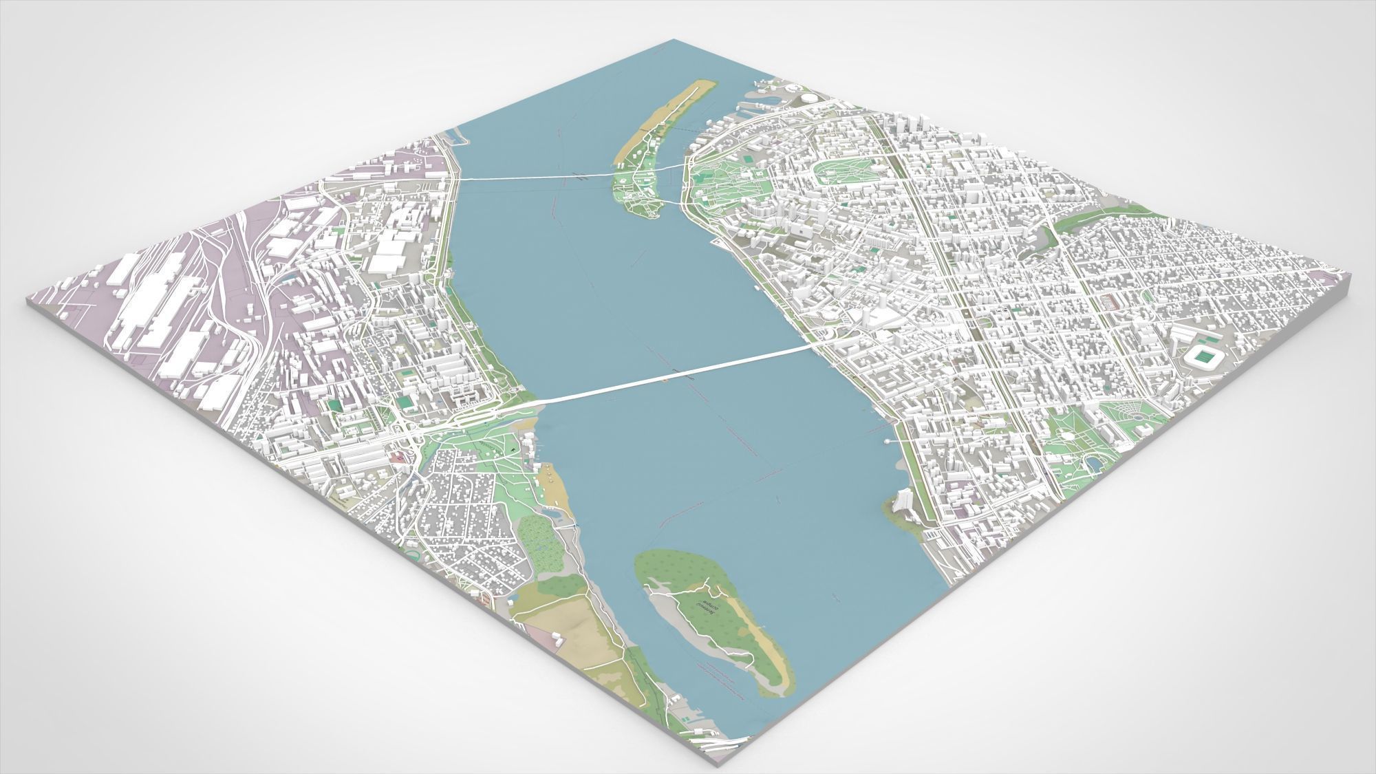 Cityscape Dnipro Ukraine 3D print model_5