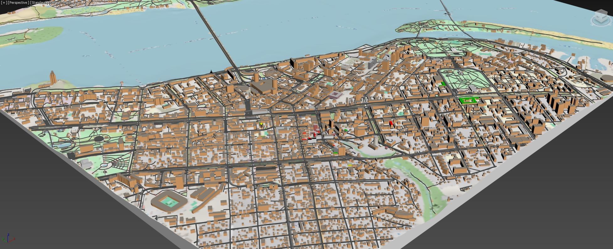 Cityscape Dnipro Ukraine 3D print model_15