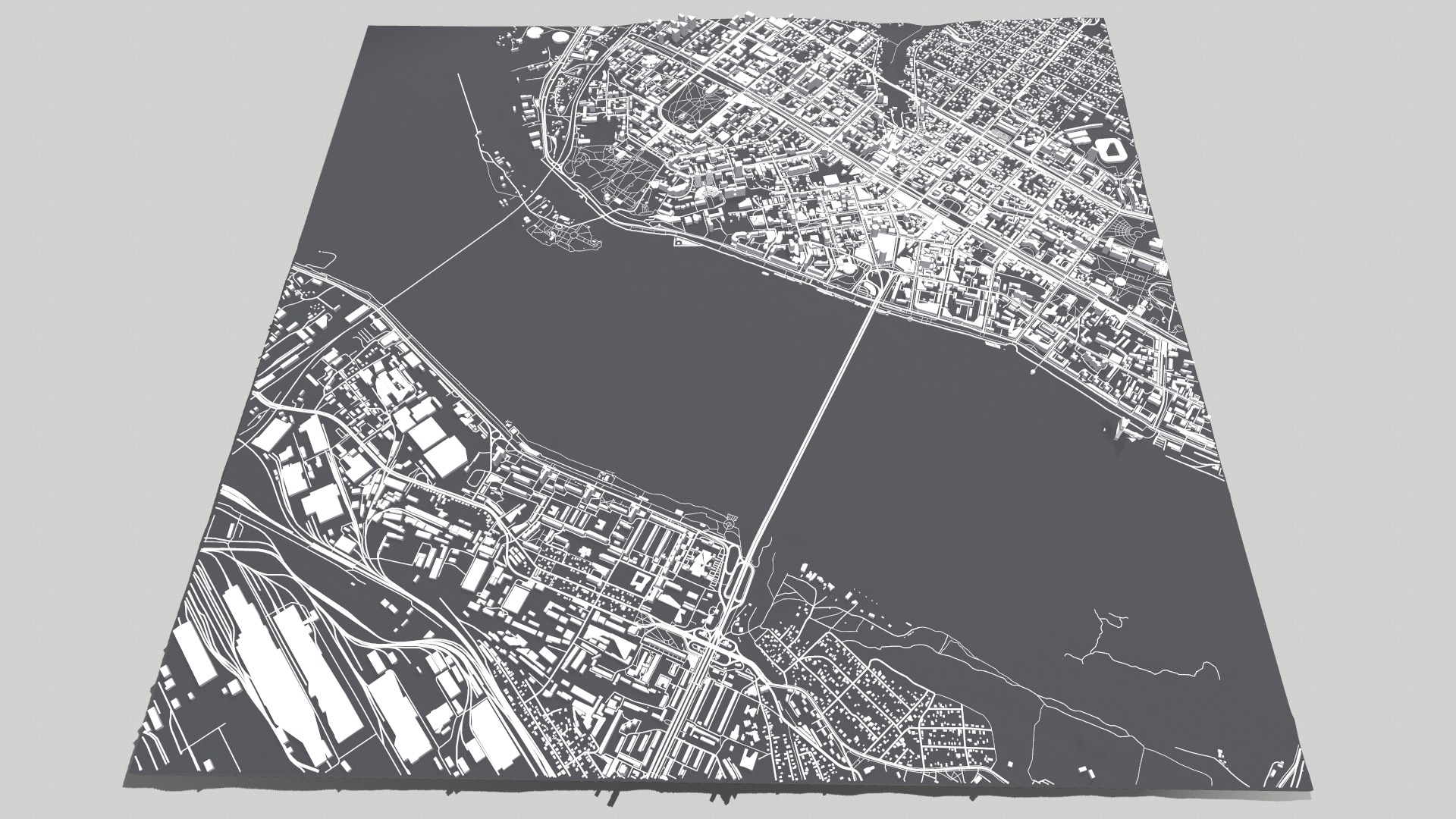 Cityscape Dnipro Ukraine 3D print model_8