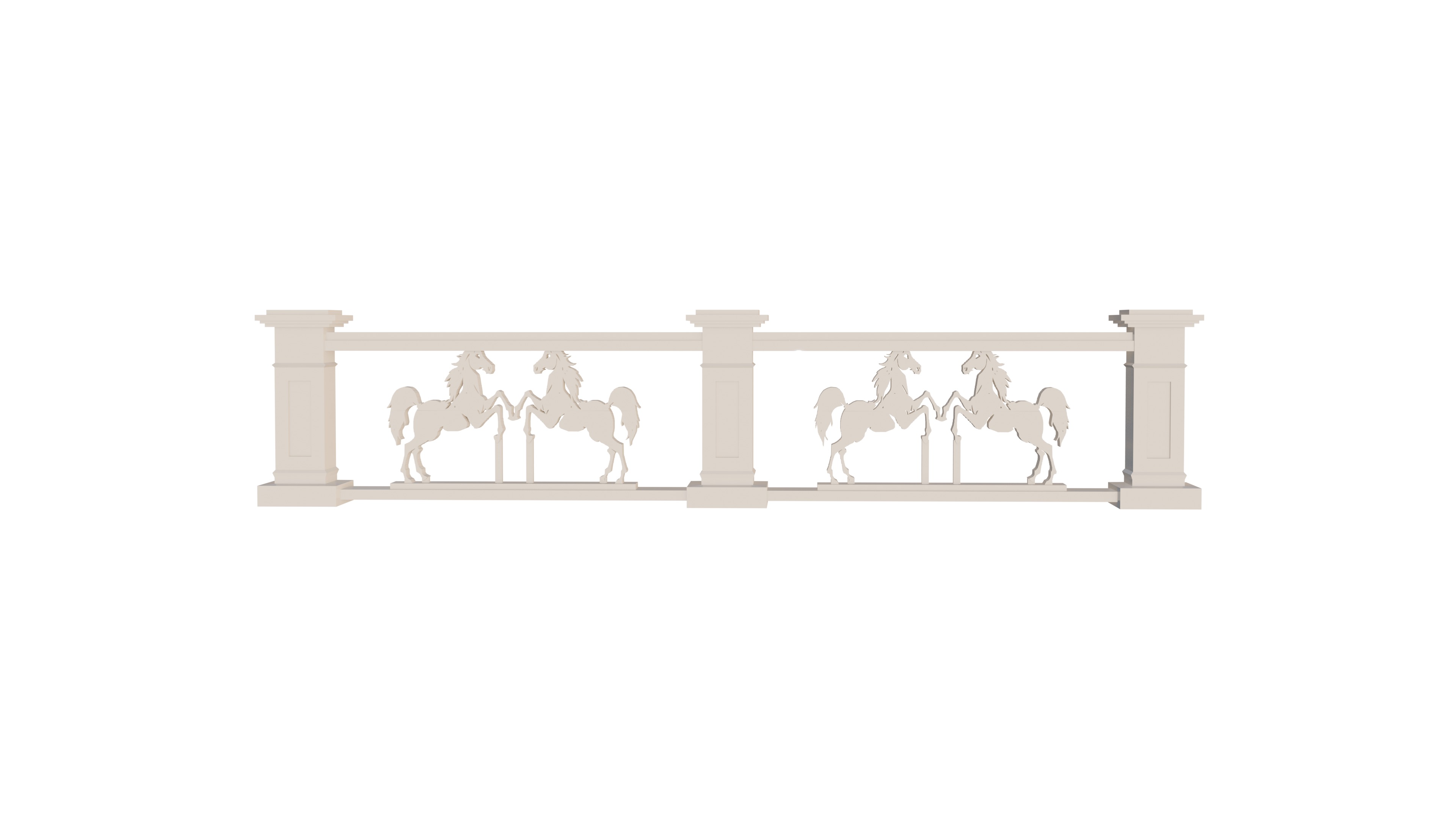 Balustrade 3D 3D print model_4