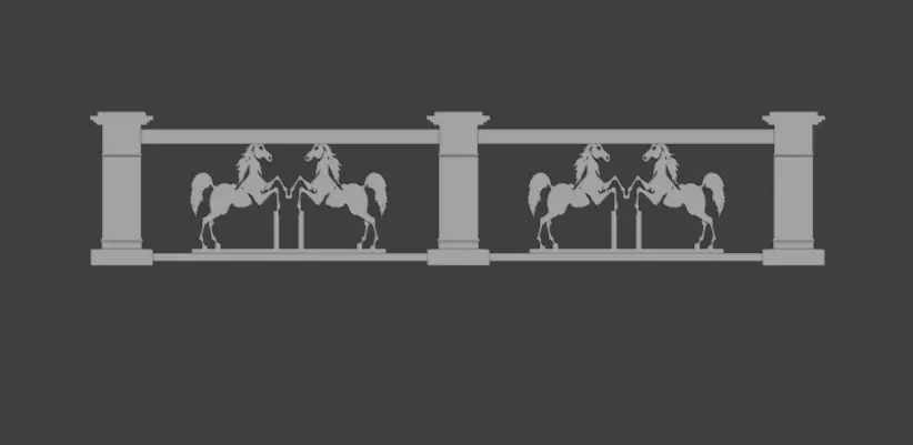 Balustrade 3D 3D print model_0