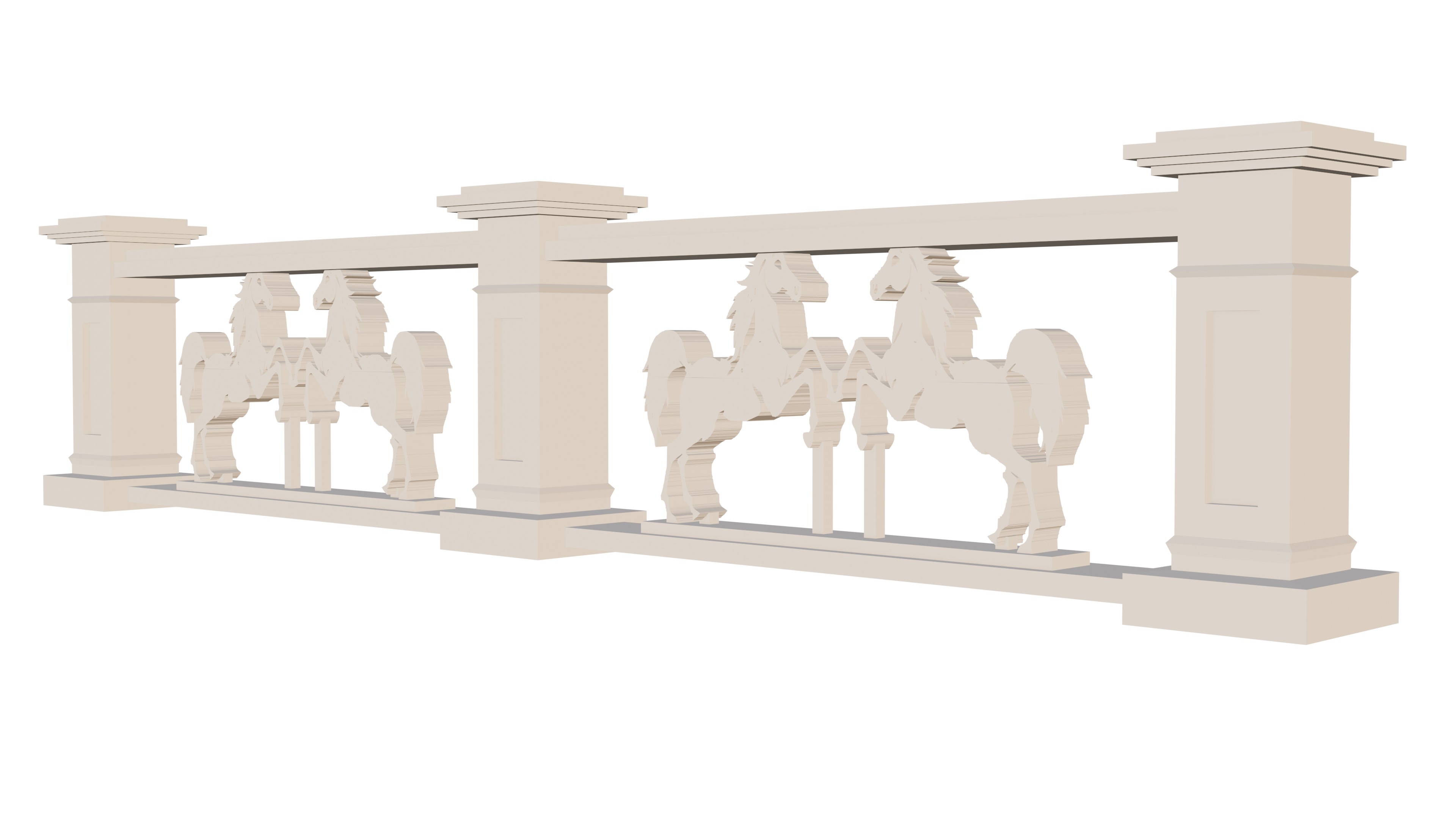 Balustrade 3D 3D print model_1