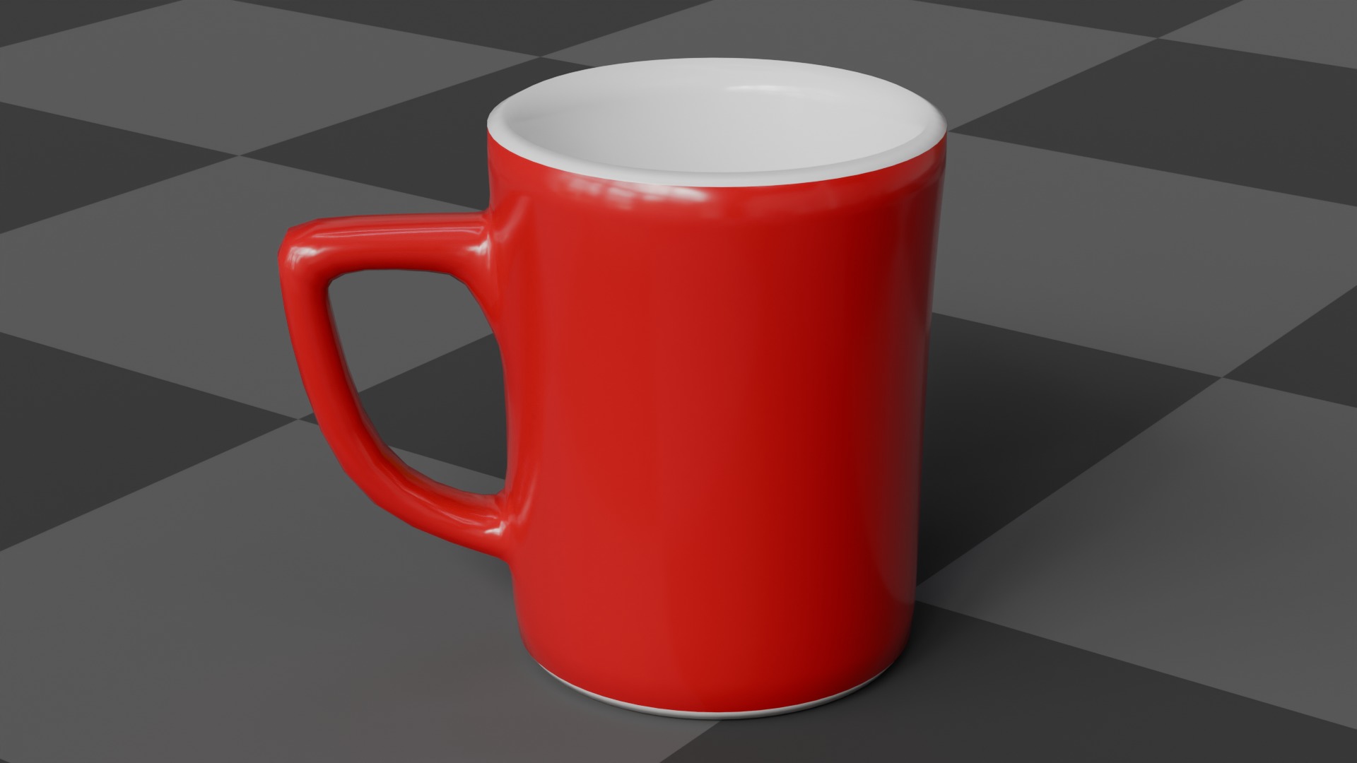 Coffee Mug Game Ready Quad and Triangulated Low-poly 3D model_2