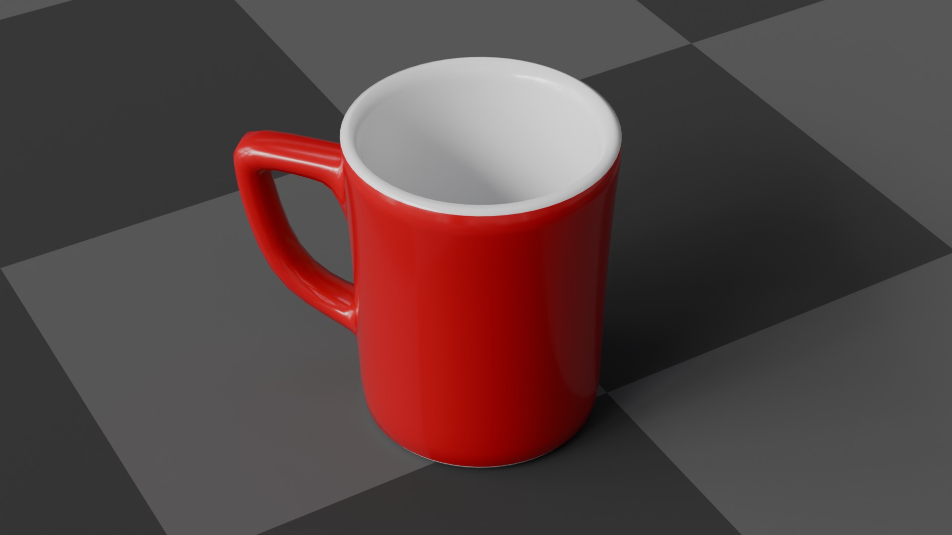 Coffee Mug Game Ready Quad and Triangulated Low-poly 3D model_1