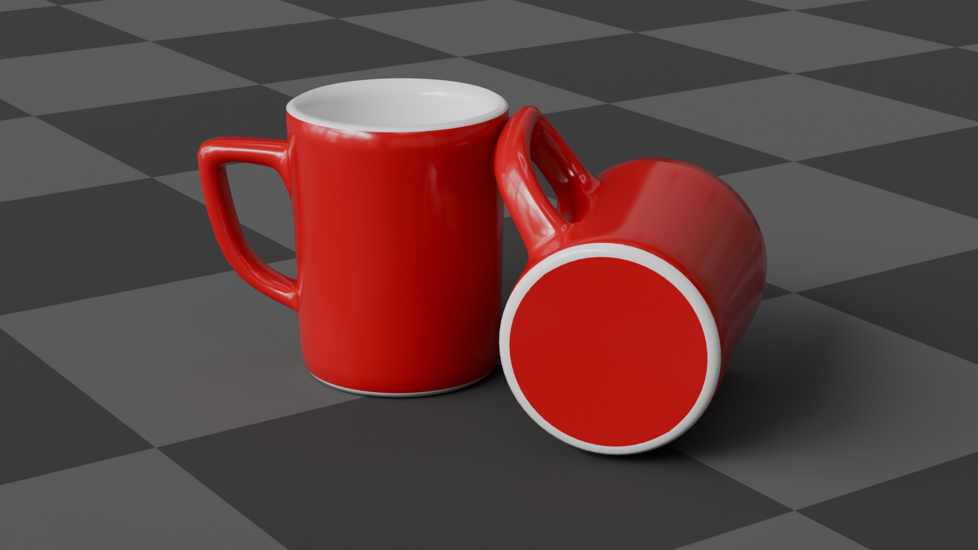 Coffee Mug Game Ready Quad and Triangulated Low-poly 3D model_3