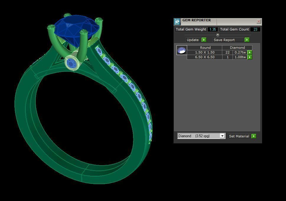 Woman Solitaire 535 3D print model_6