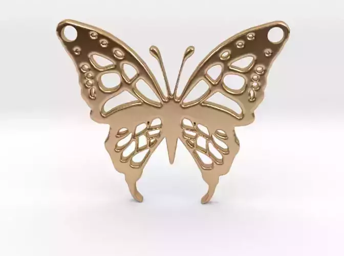 Butterfly pendant 3D print model