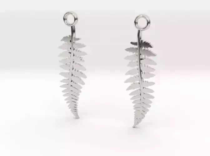 Fern Earrings 3D print model