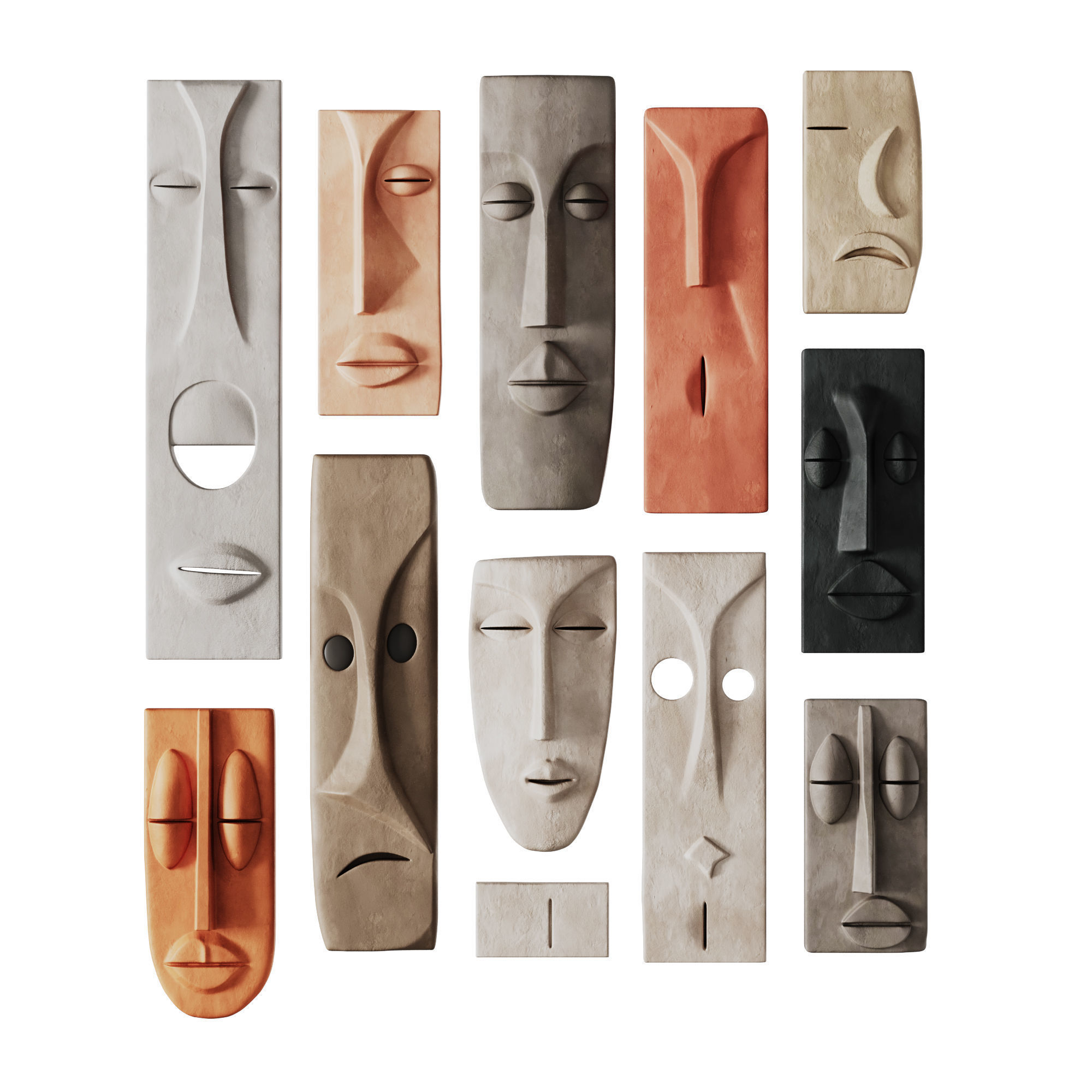 Wall Decor Mask Collection 3D model_1