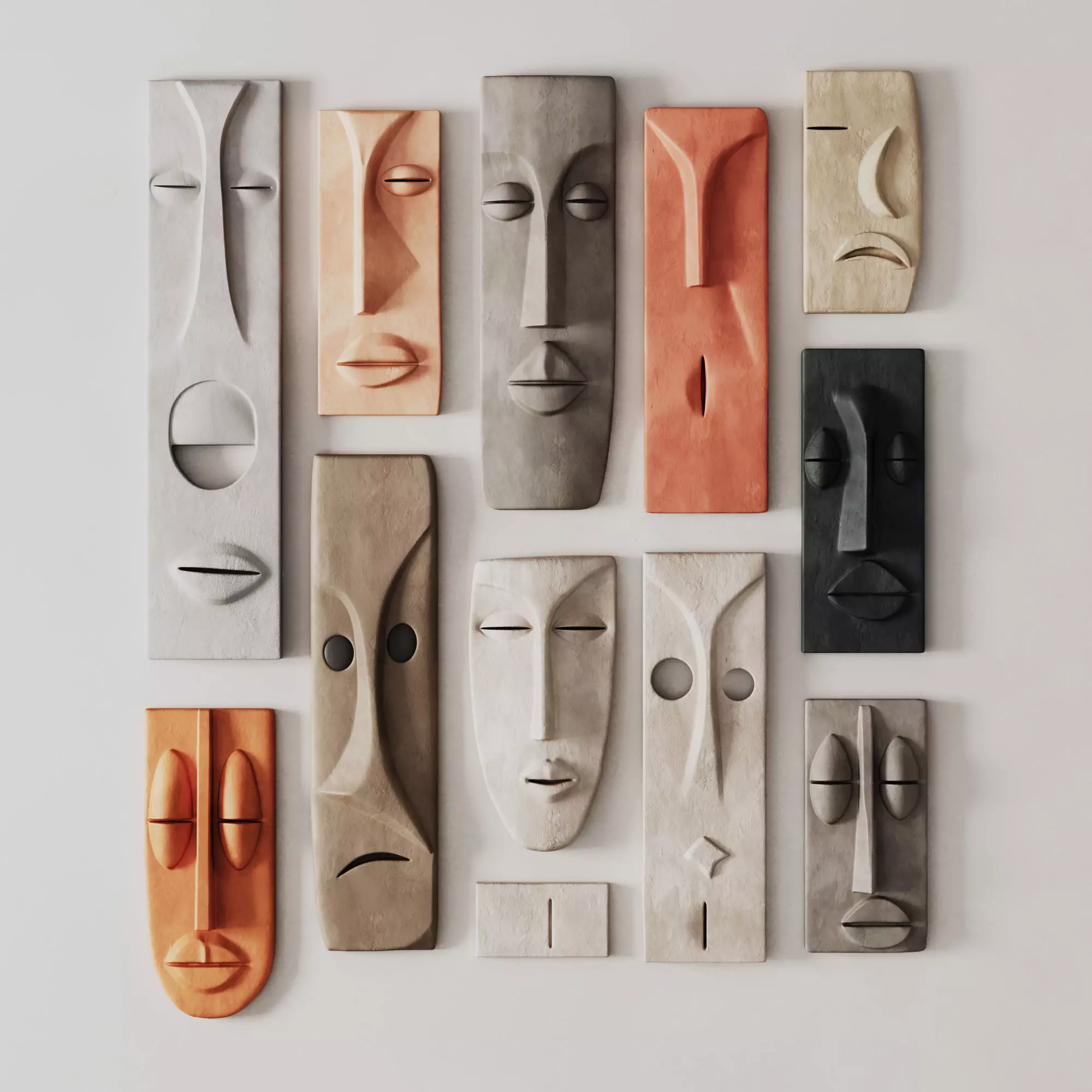 Wall Decor Mask Collection 3D model_0