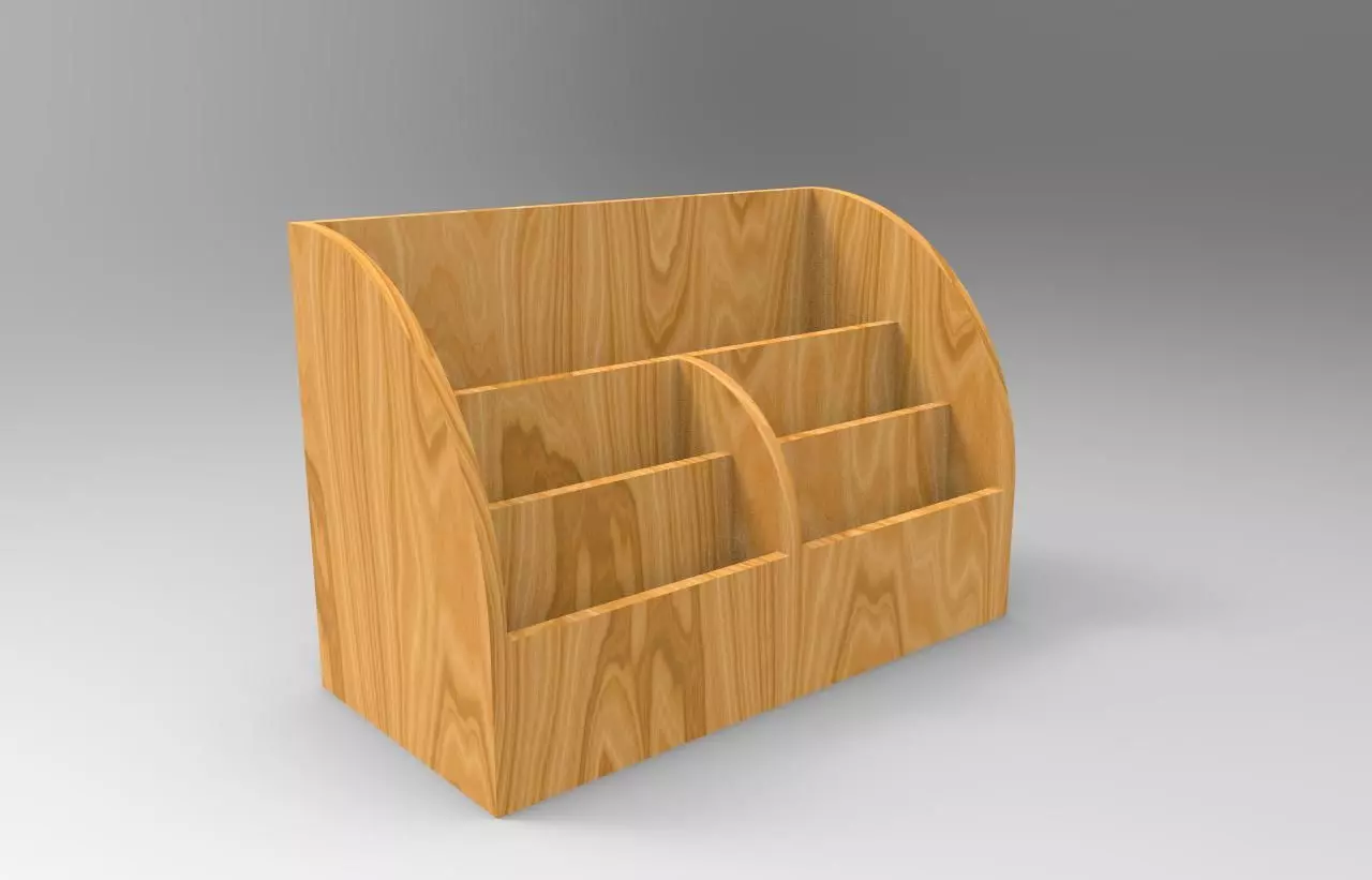 Wooden Cutlery Holder for Restaurants Free 3D print model