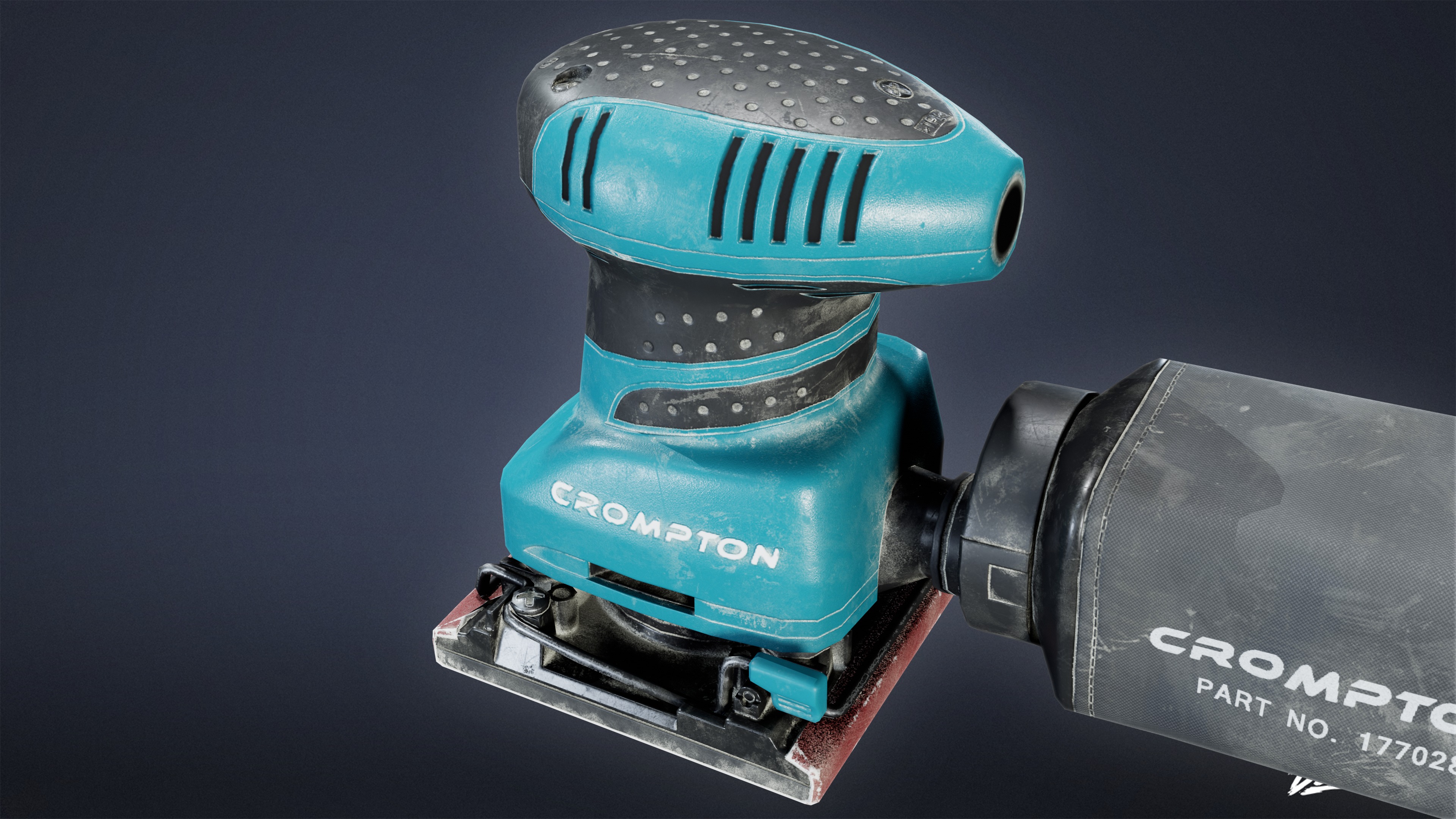 CONSTRUCTION - Sander 01 - LOW POLY Low-poly 3D model_6