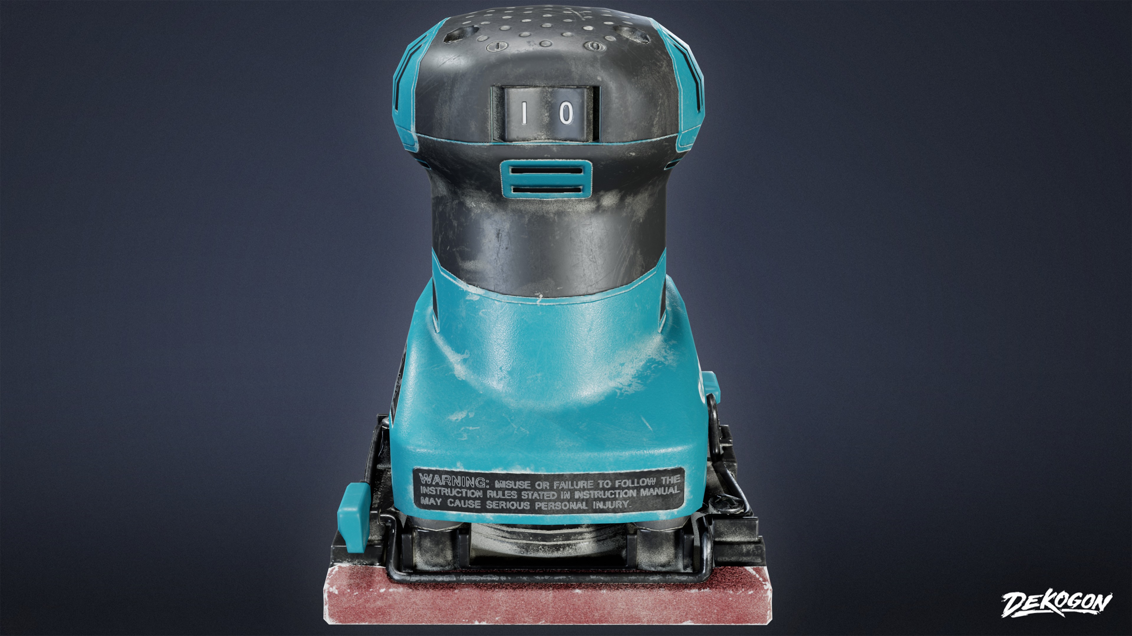 CONSTRUCTION - Sander 01 - LOW POLY Low-poly 3D model_3