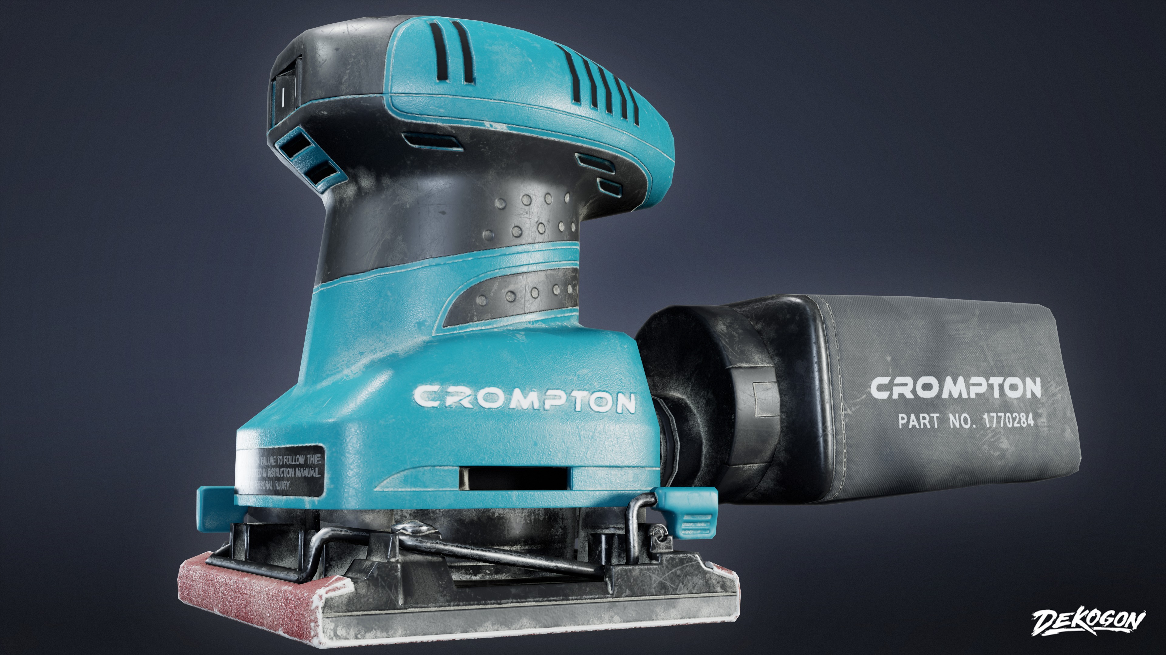 CONSTRUCTION - Sander 01 - LOW POLY Low-poly 3D model_5