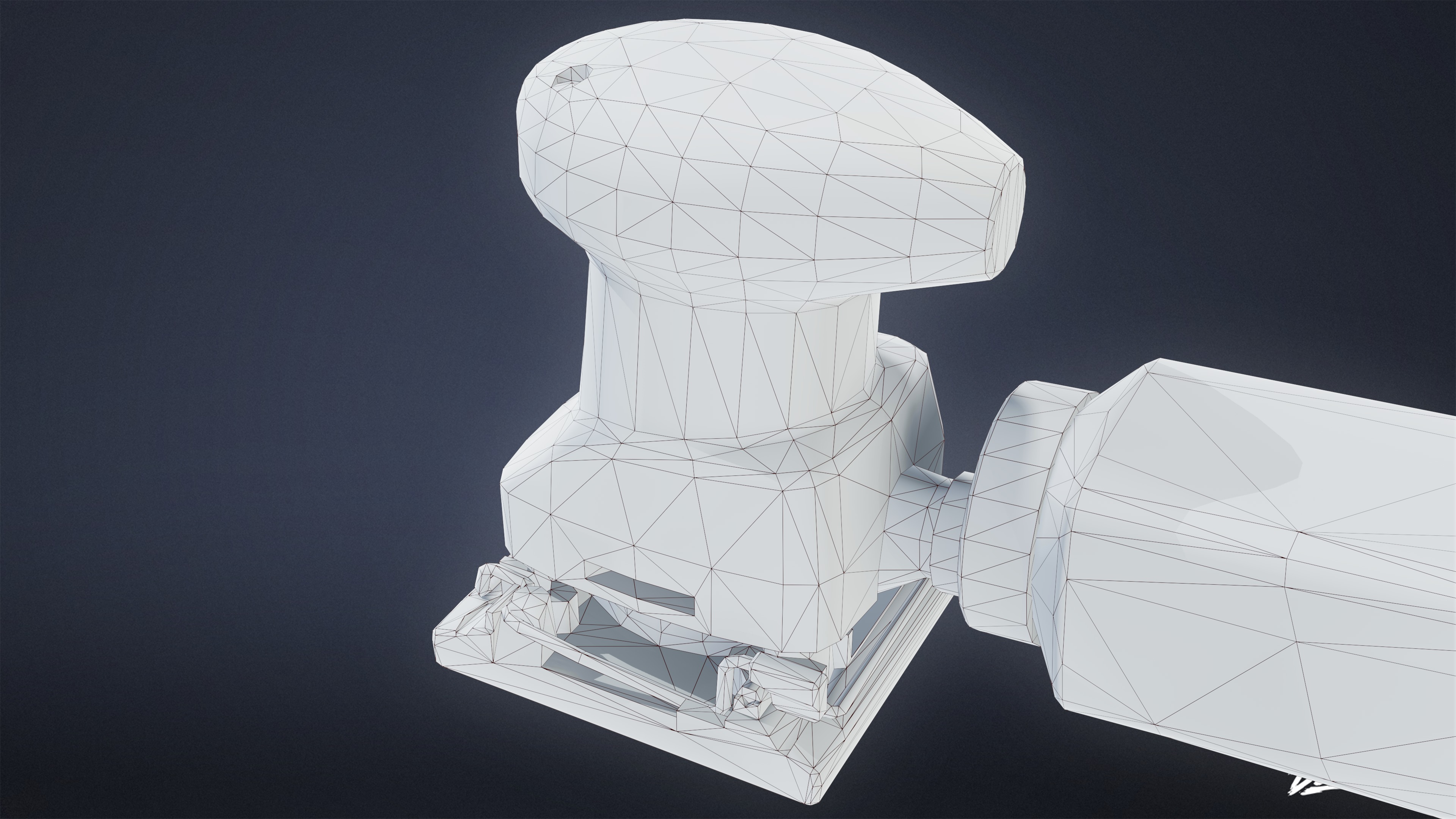 CONSTRUCTION - Sander 01 - LOW POLY Low-poly 3D model_7