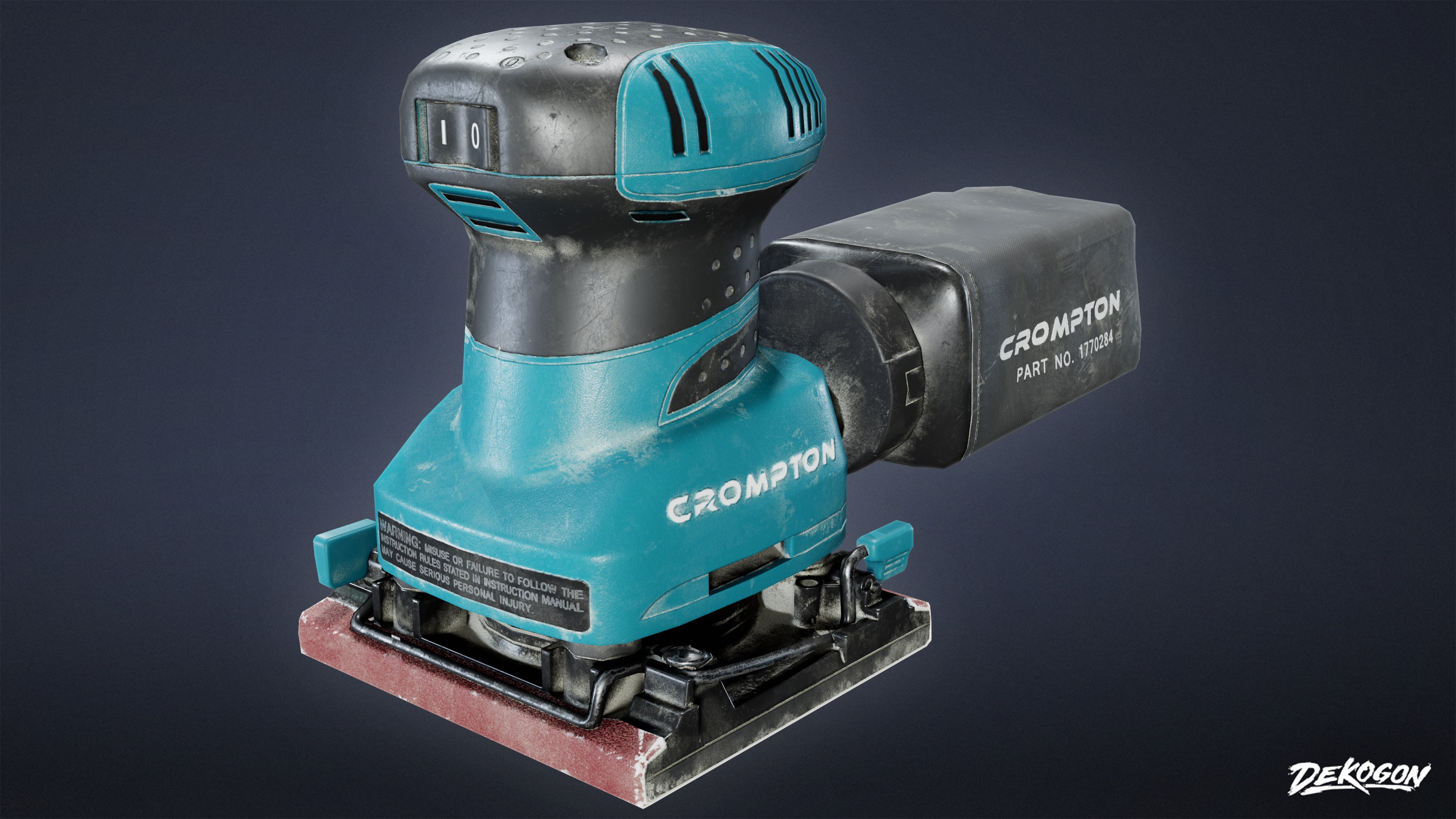 CONSTRUCTION - Sander 01 - LOW POLY Low-poly 3D model_2