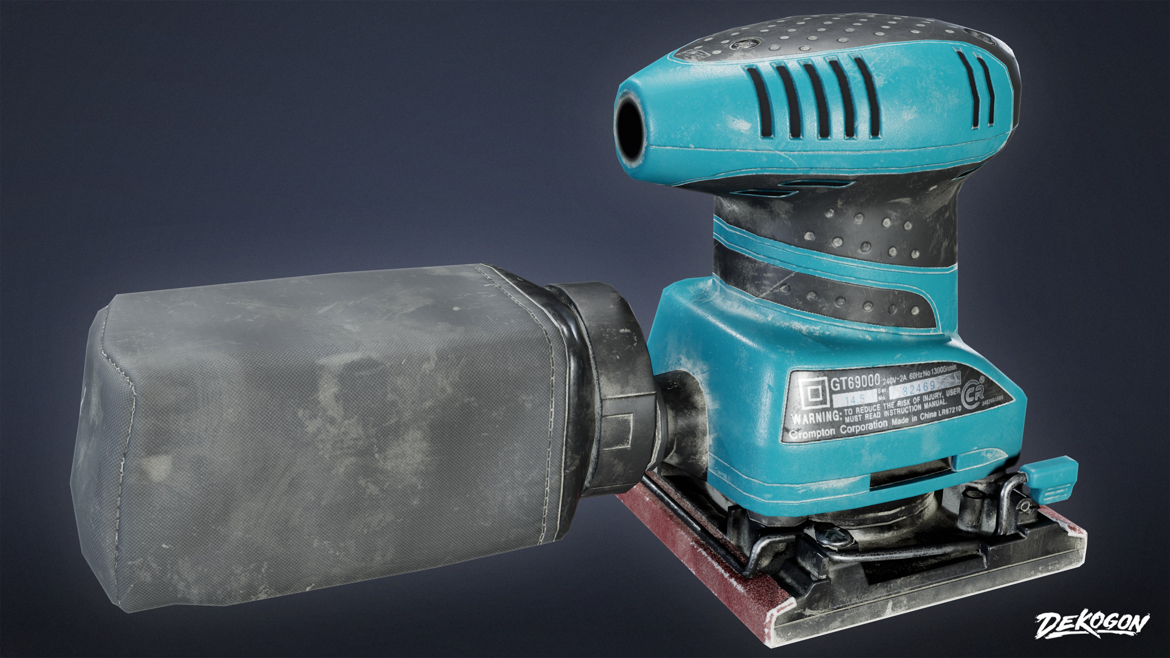 CONSTRUCTION - Sander 01 - LOW POLY Low-poly 3D model_4