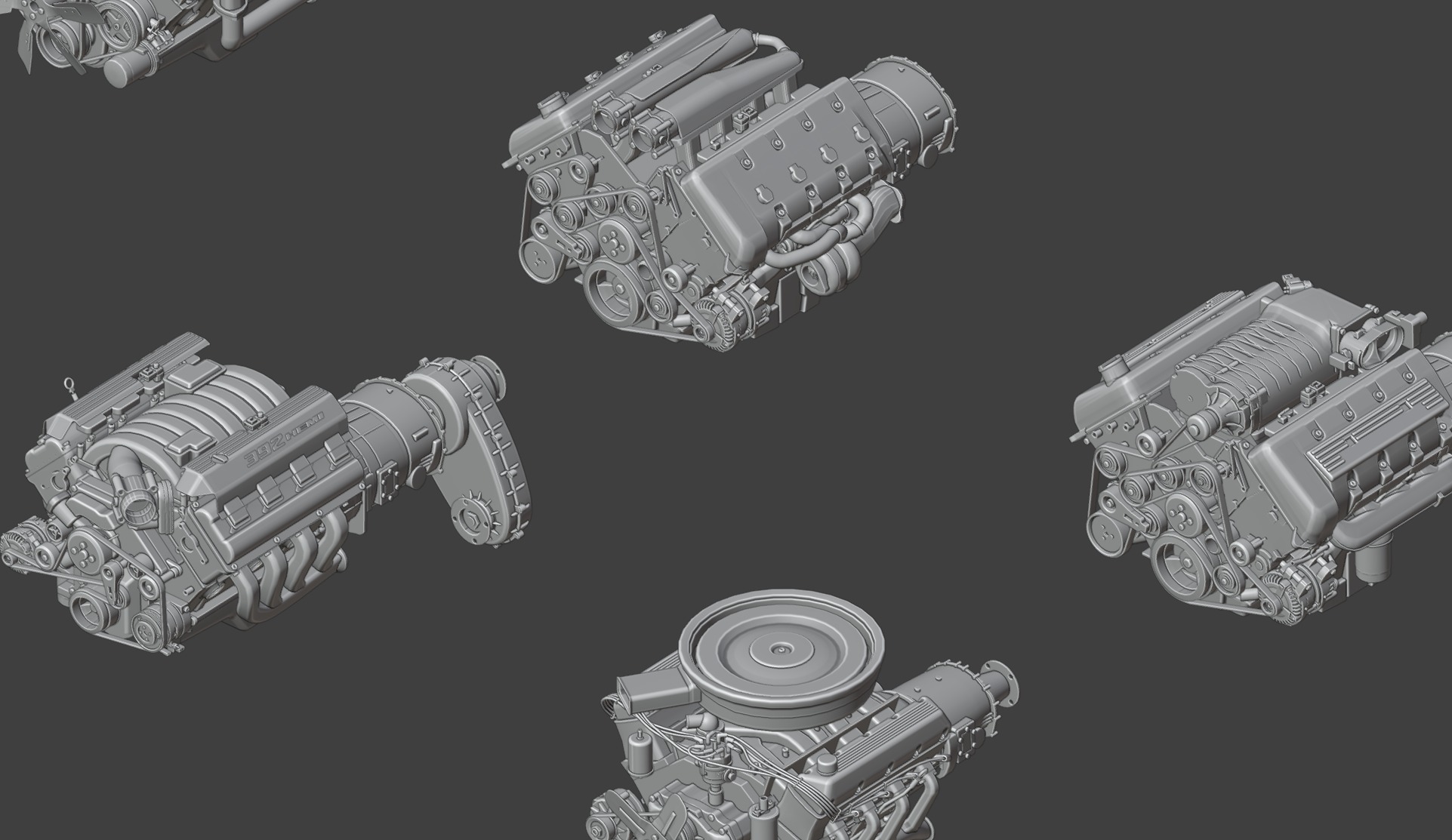 3D CAR ENGINE PACK  3D model_5