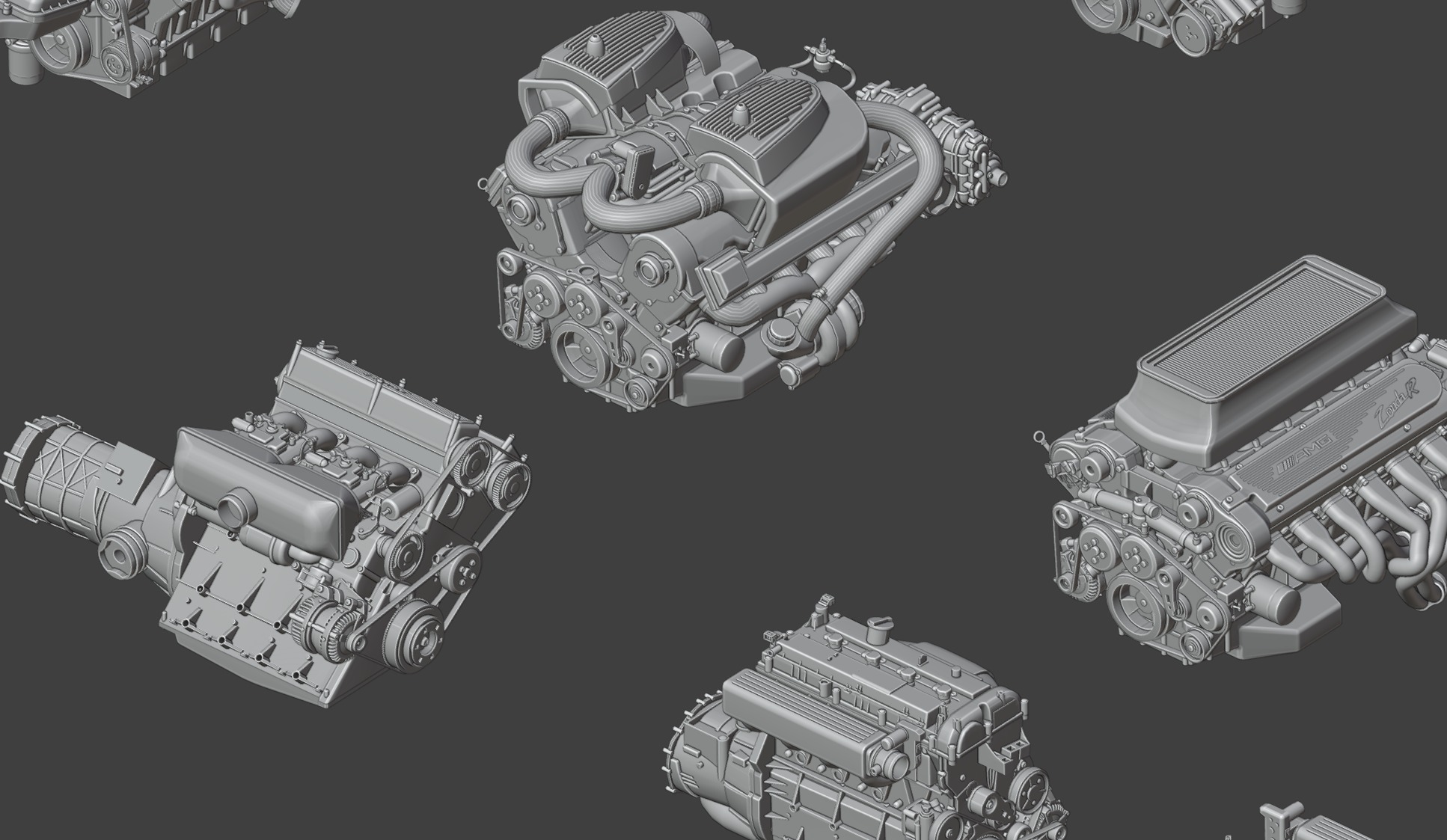 3D CAR ENGINE PACK  3D model_6