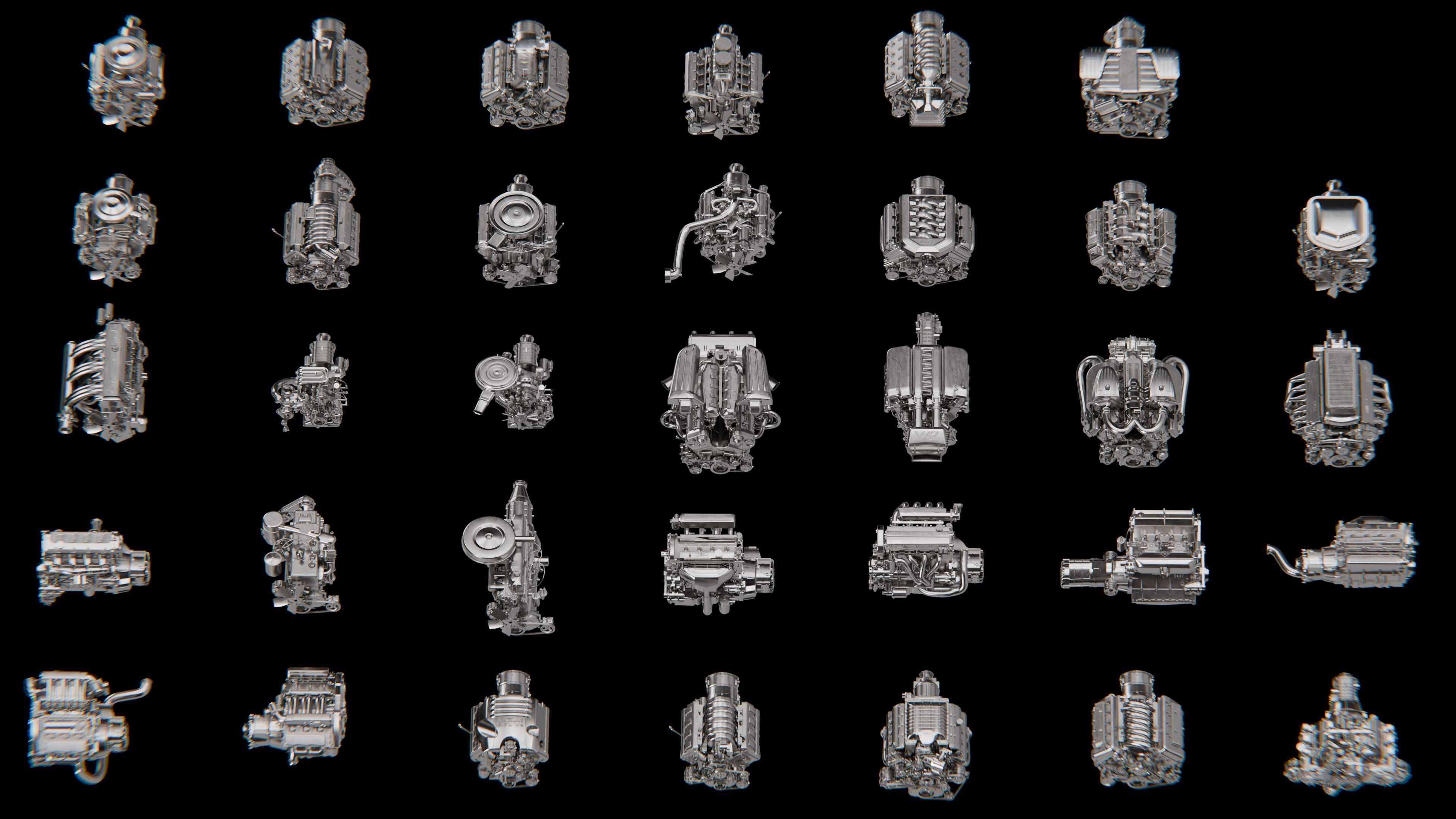 3D CAR ENGINE PACK  3D model_2
