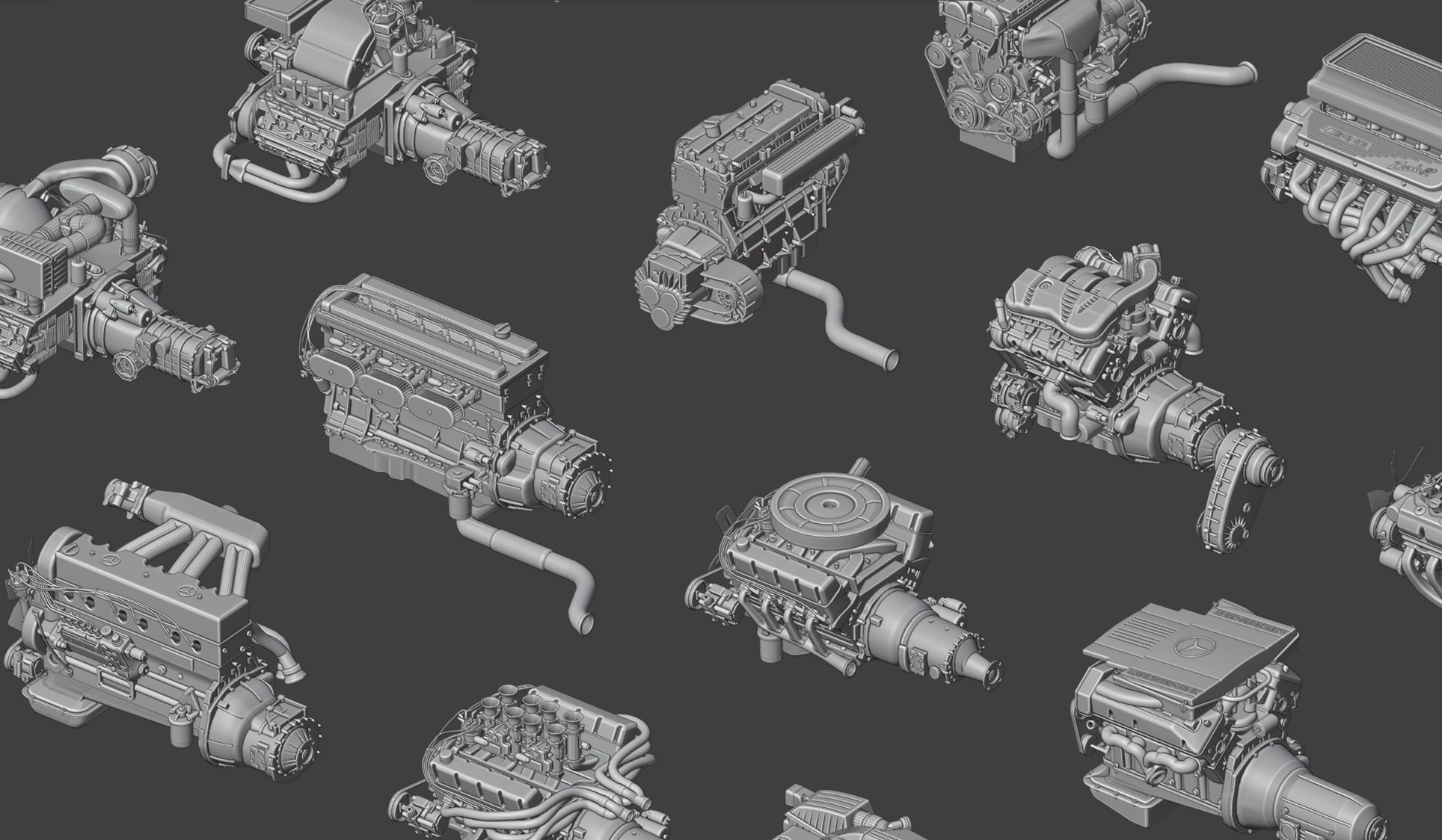 3D CAR ENGINE PACK  3D model_7