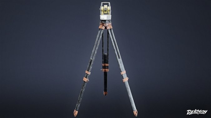 CONSTRUCTION - Surveyor Stand 01 - LOW POLY Low-poly 3D model