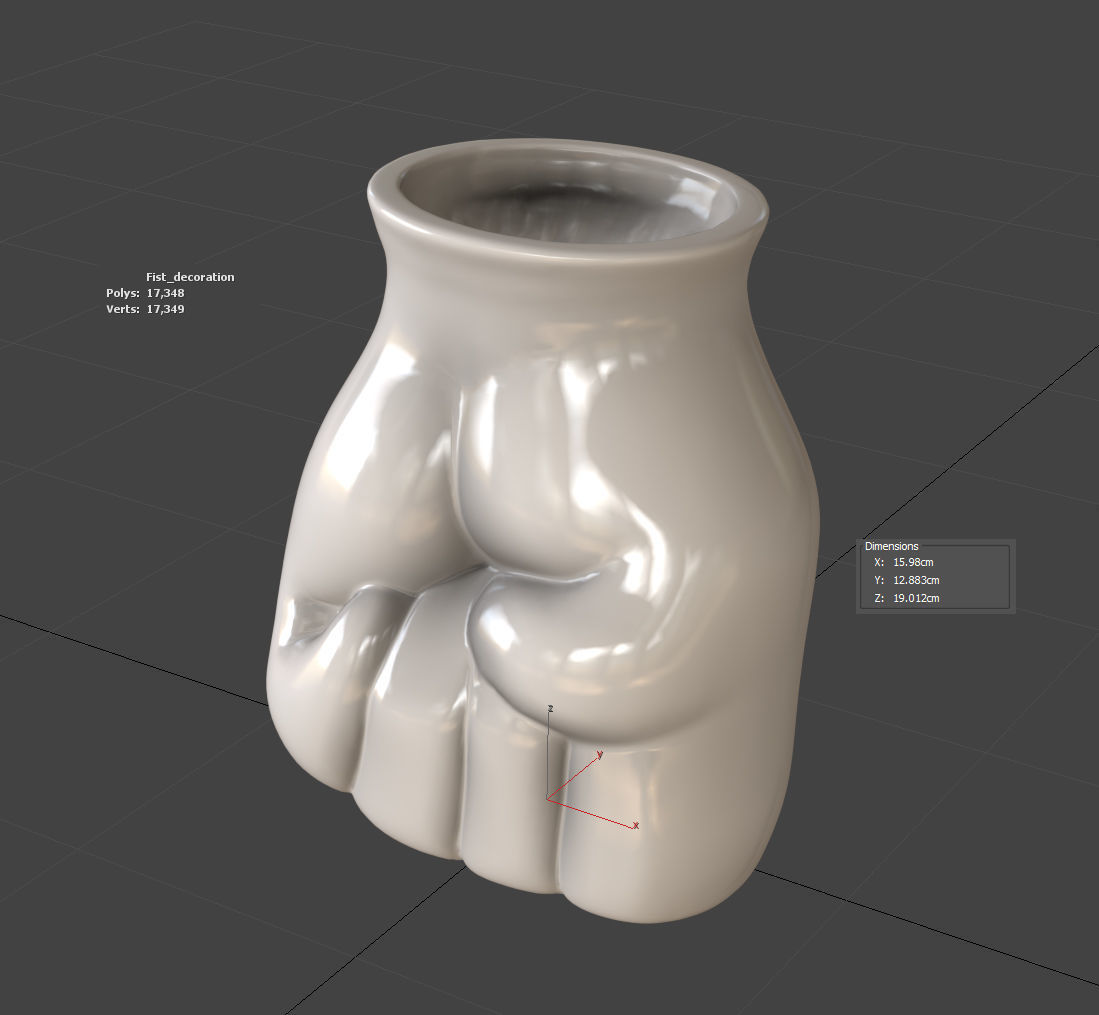 Fist decoration 3D model_10