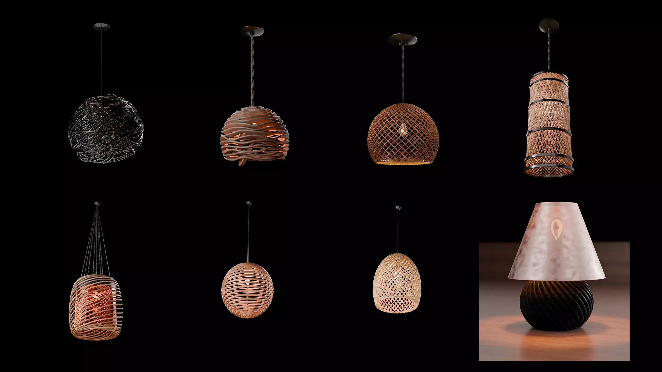 lamp basket  3D model_0