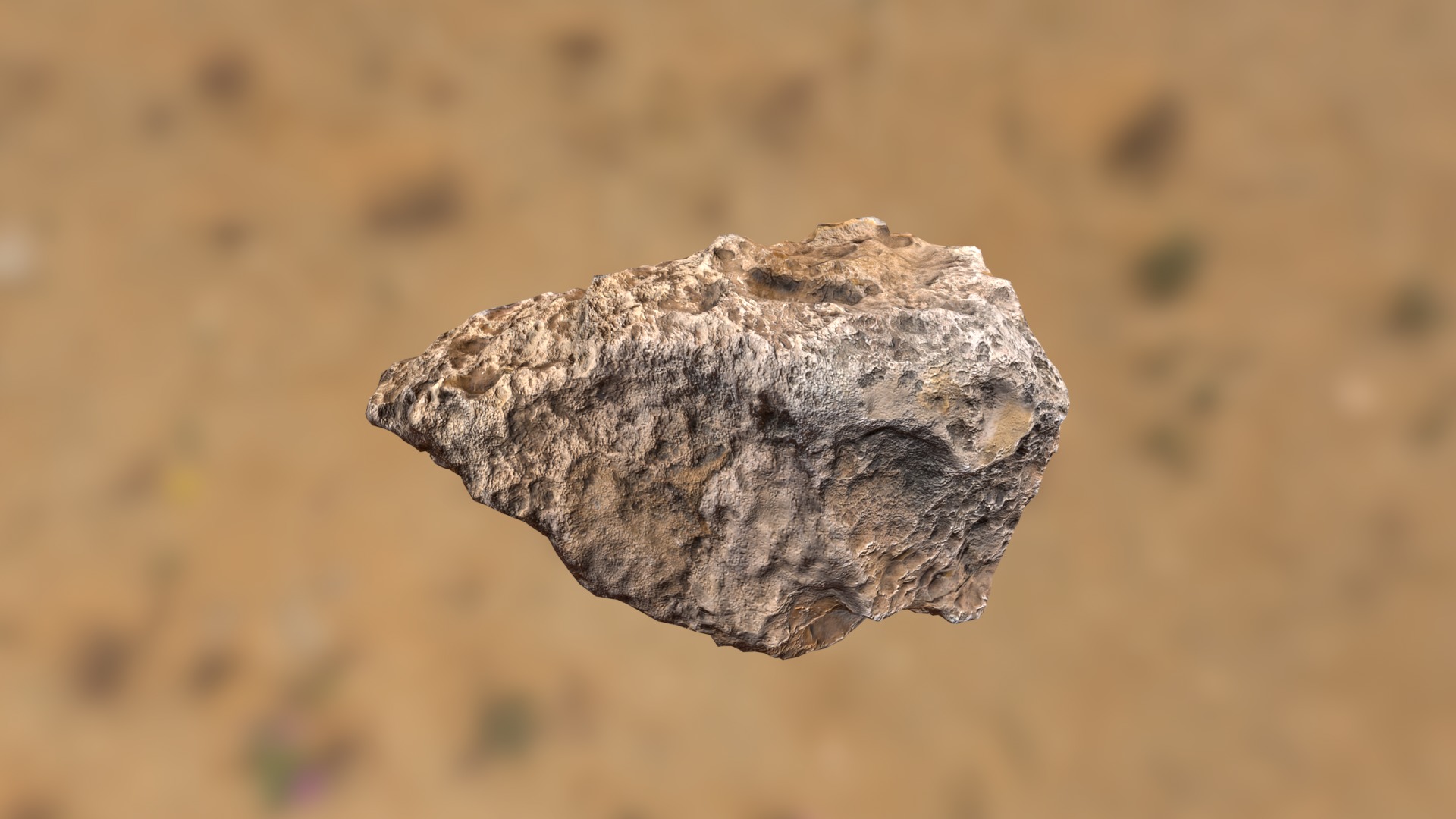 Desert Rock Low-poly 3D model_13