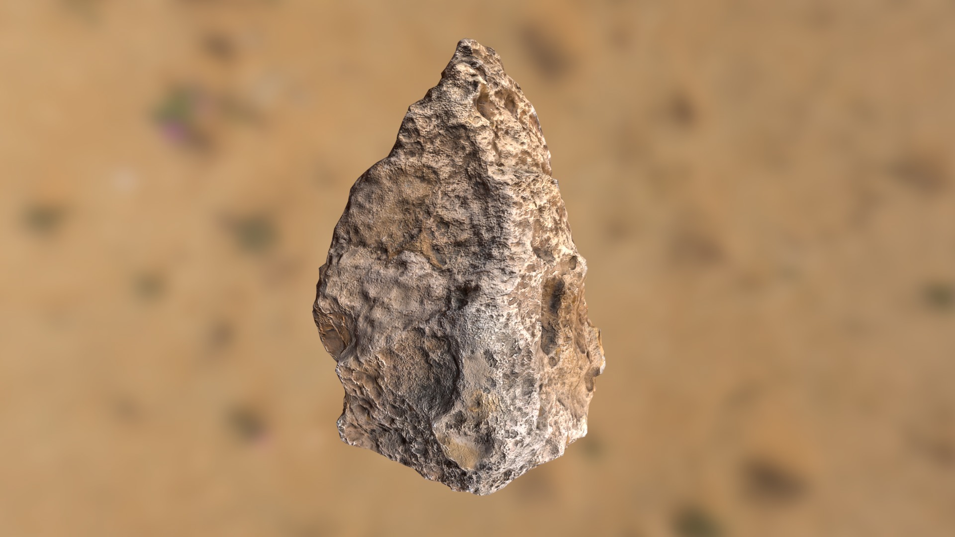 Desert Rock Low-poly 3D model_12