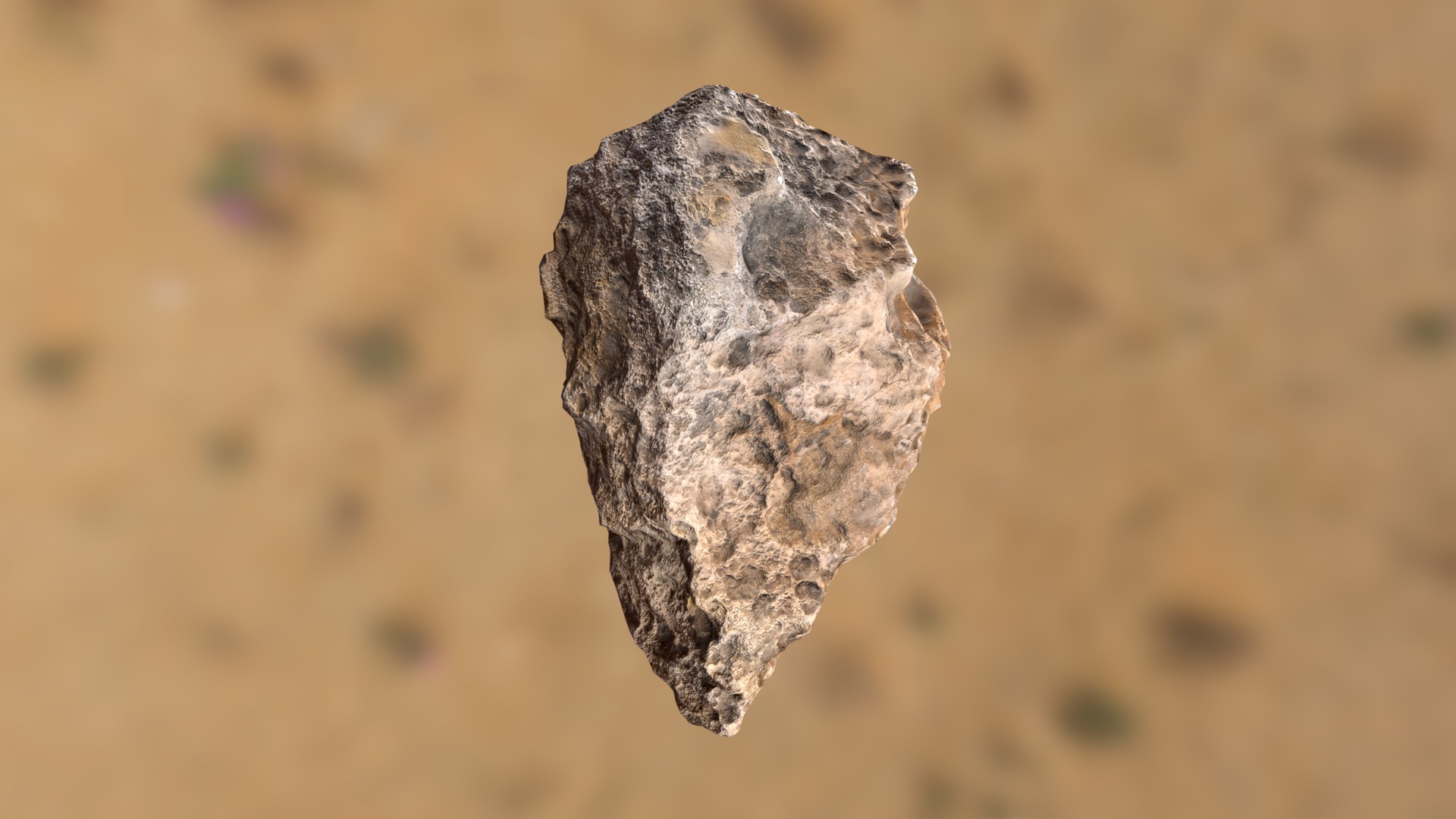 Desert Rock Low-poly 3D model_14