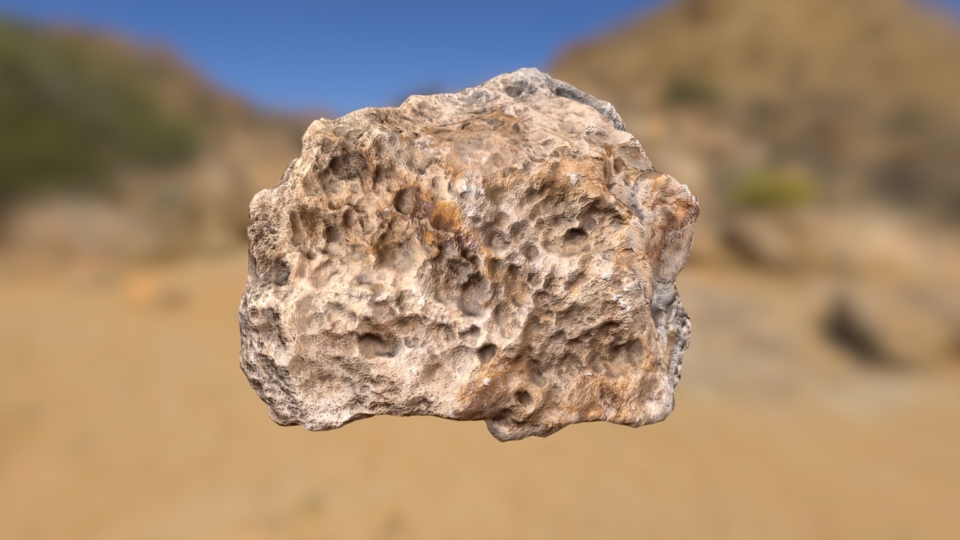 Desert Rock Low-poly 3D model_6