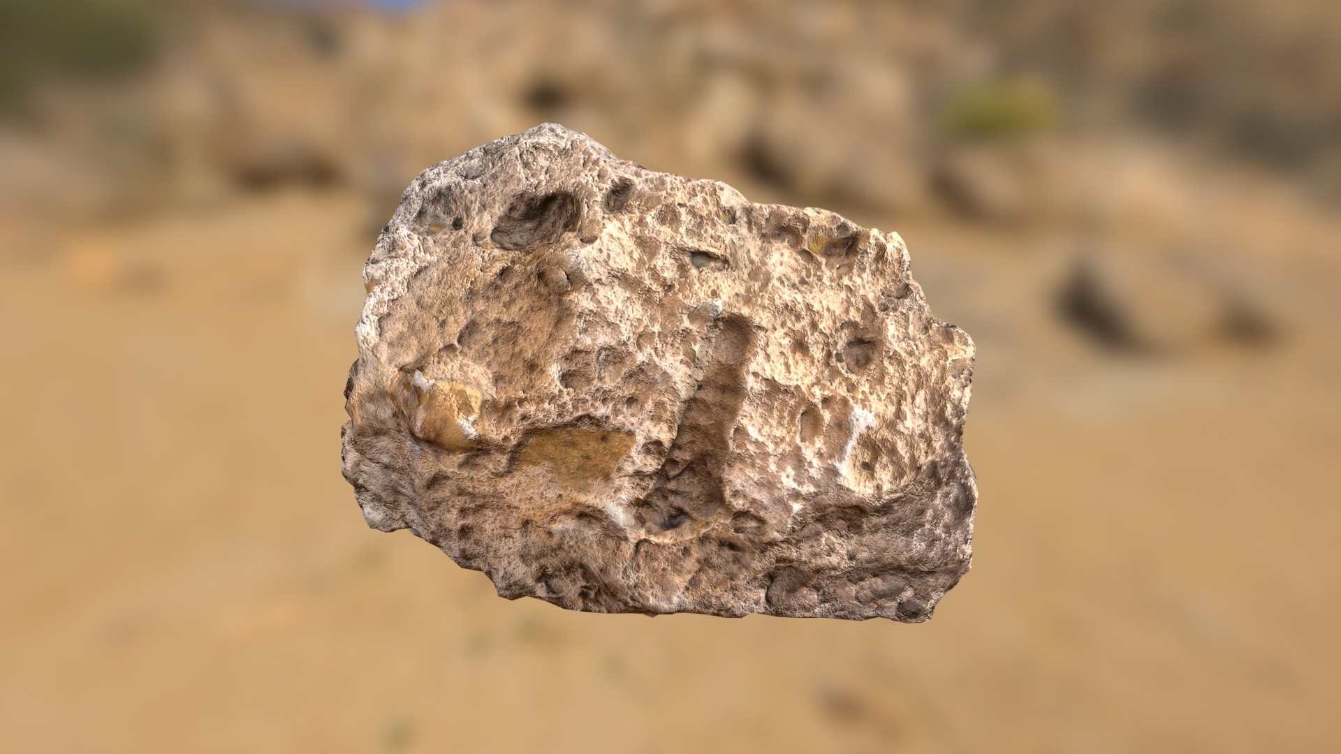 Desert Rock Low-poly 3D model_10