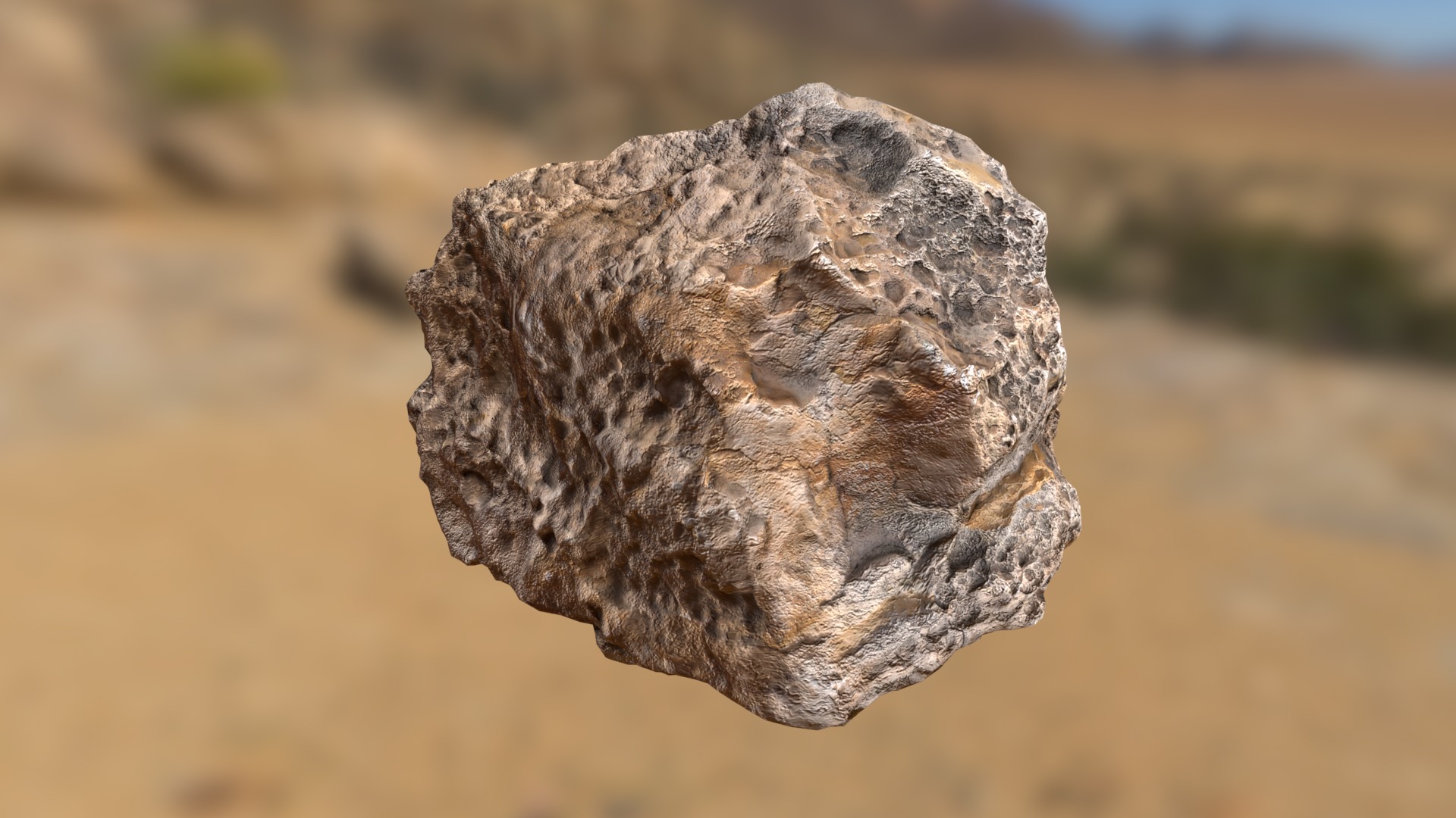 Desert Rock Low-poly 3D model_5