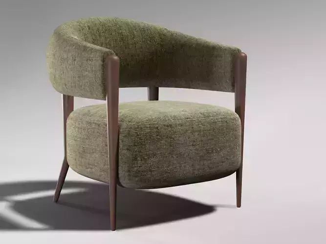 Santi Accent Chair - CrateAndBarrel 3D model