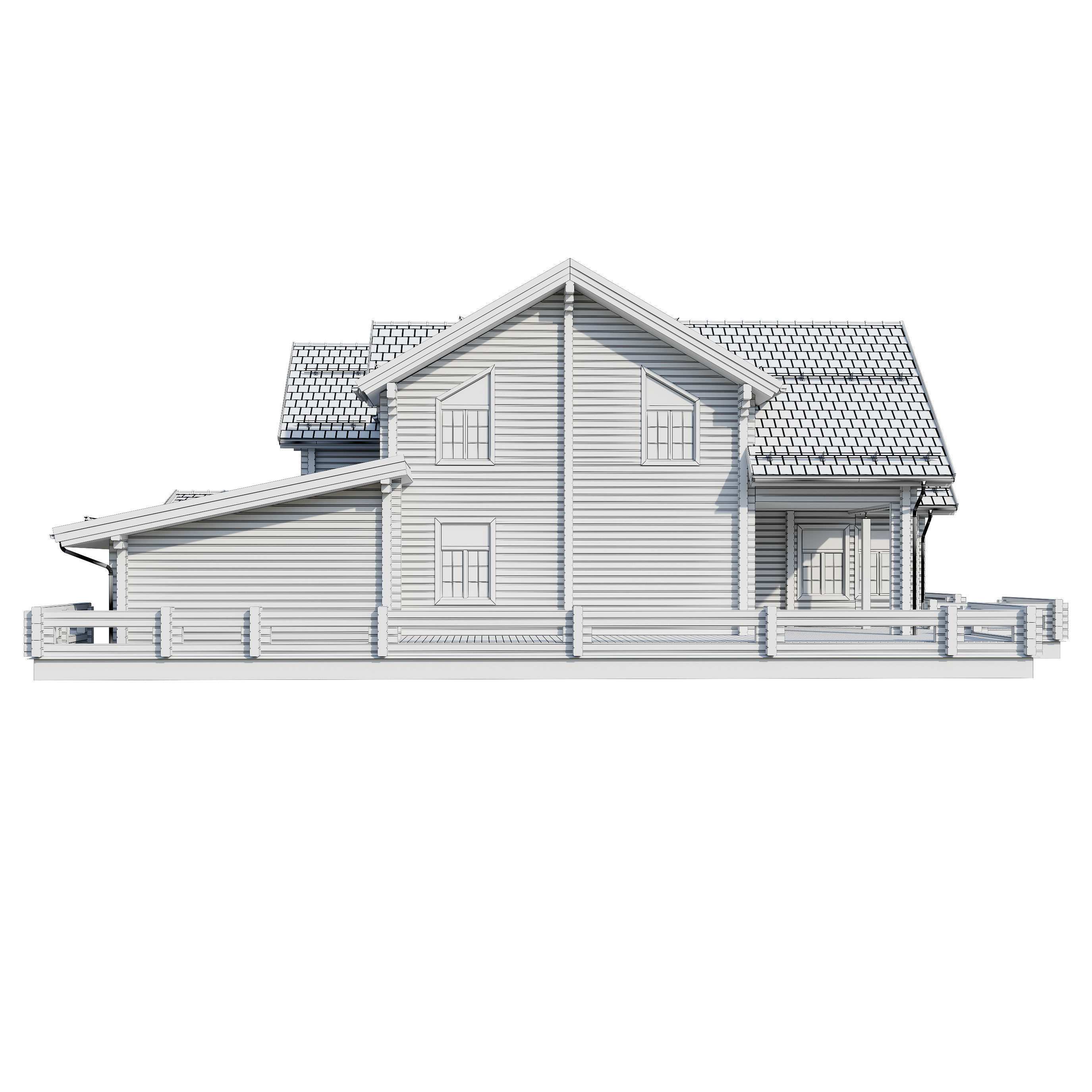 Modern house V103 3D model_17