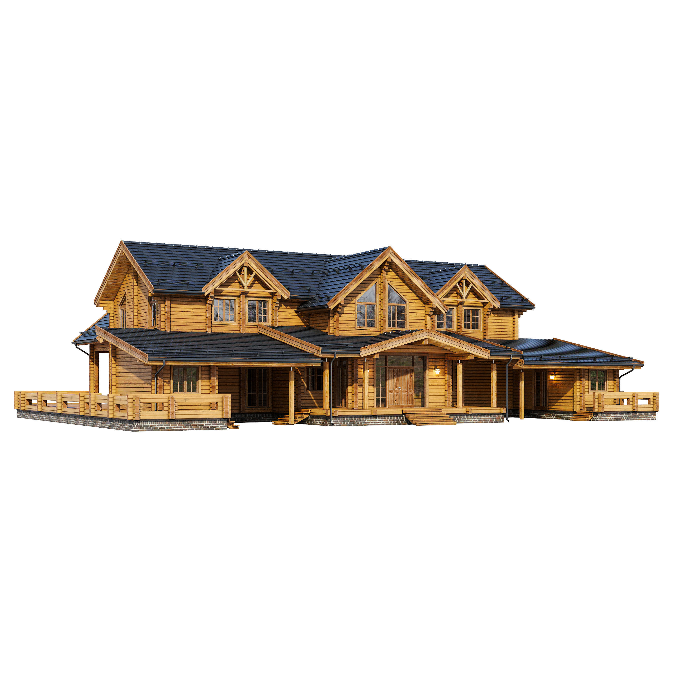 Modern house V103 3D model_1