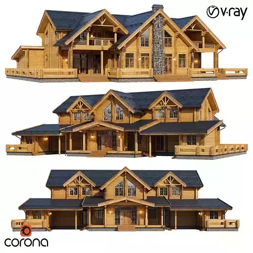 Modern house V103 3D model