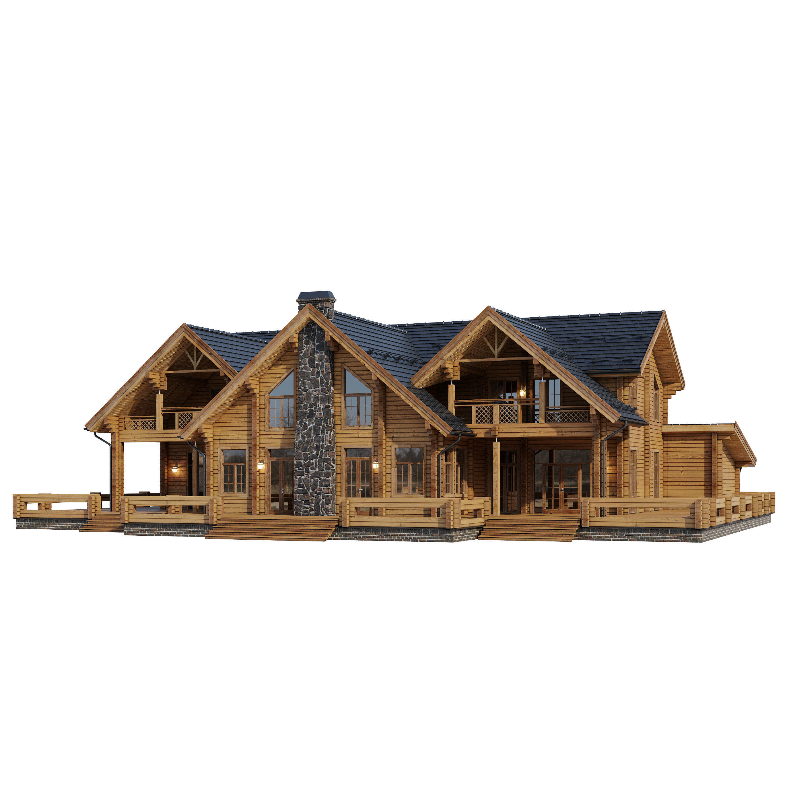 Modern house V103 3D model_23