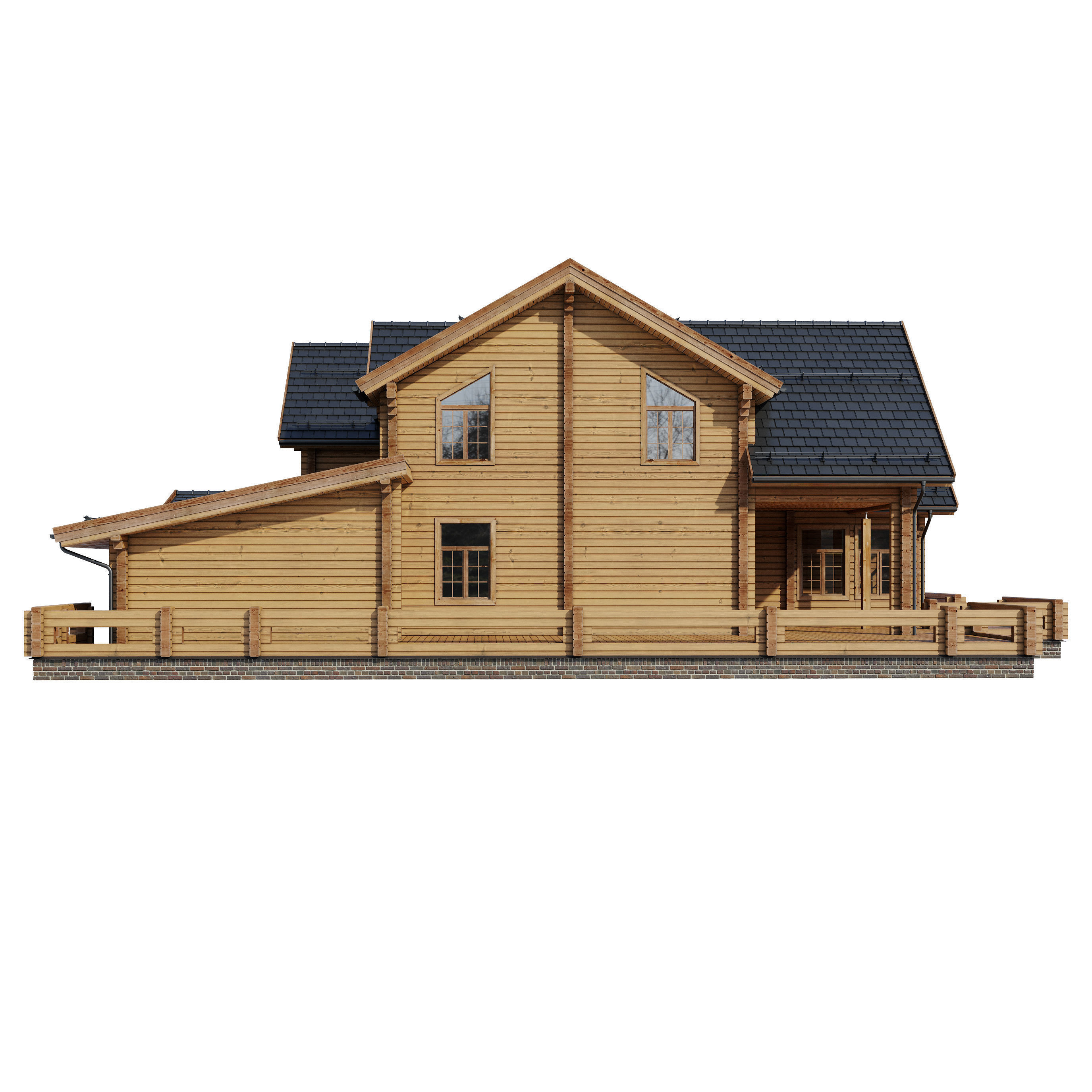 Modern house V103 3D model_12