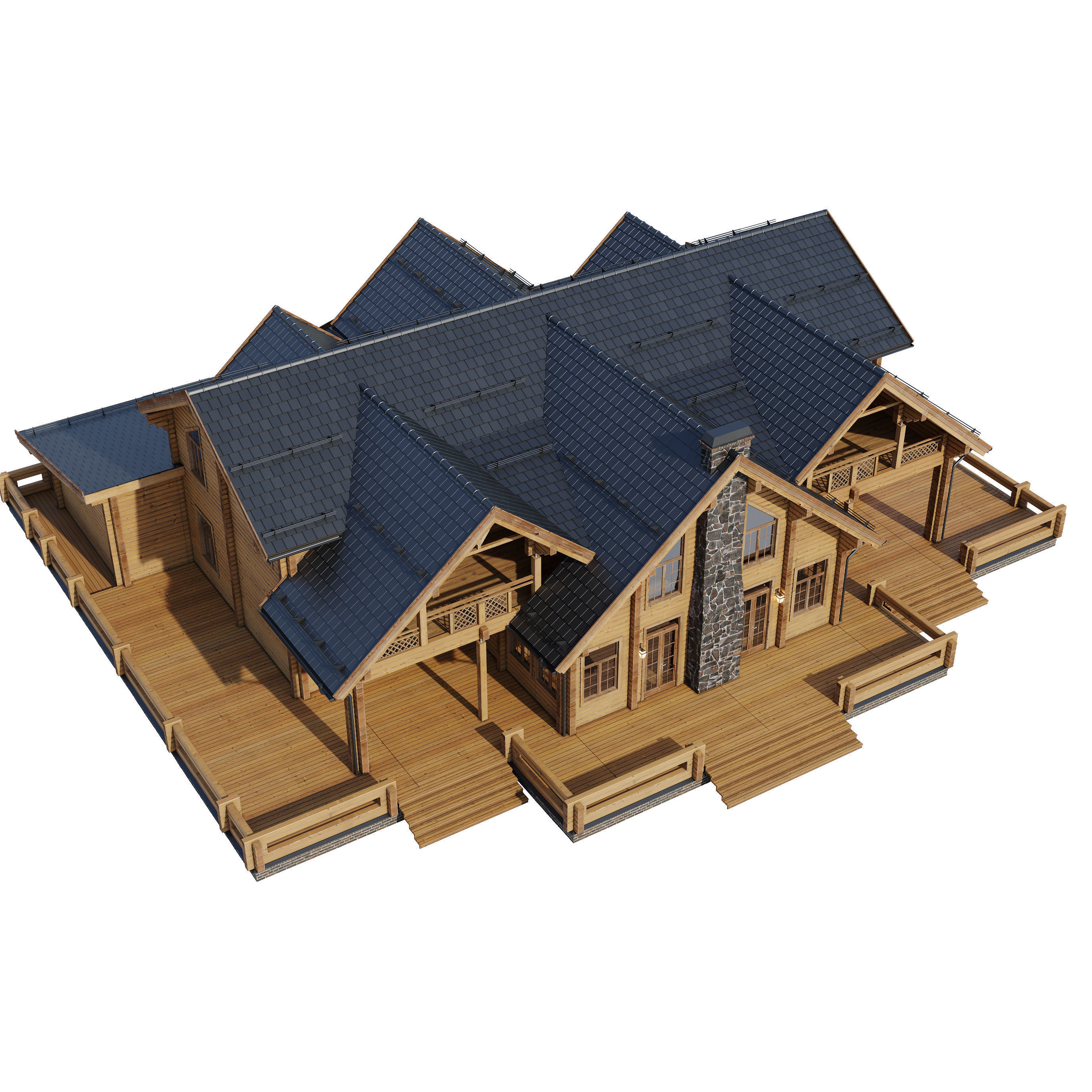 Modern house V103 3D model_22